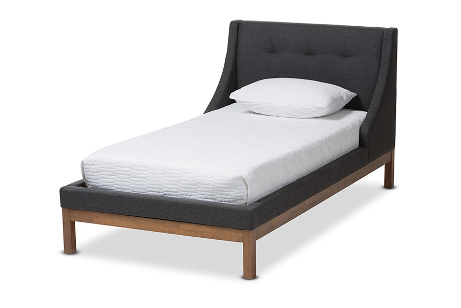 Louvain Modern and Contemporary Fabric Upholstered -Finished Sized Platform Bed
