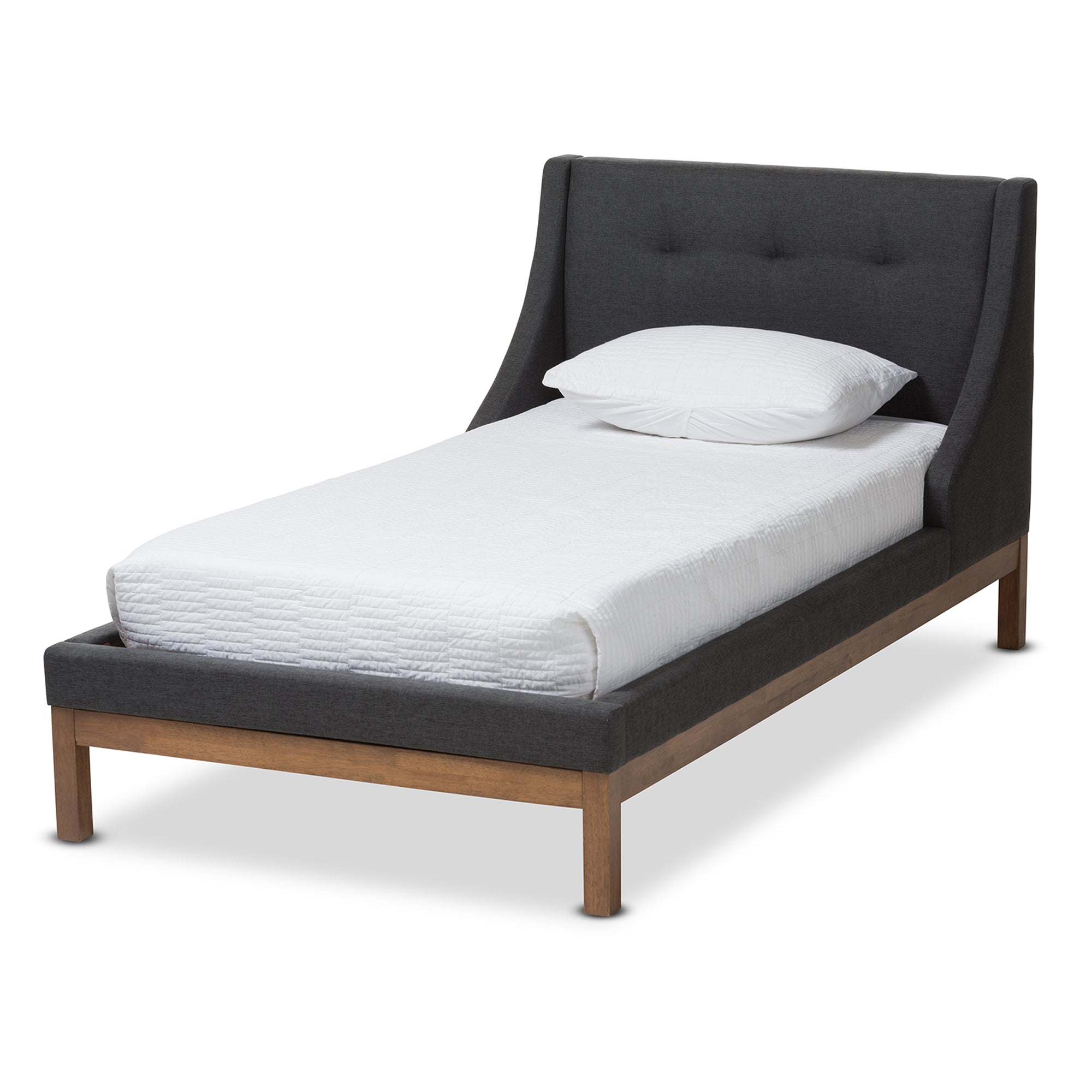 Louvain Modern and Contemporary Fabric Upholstered -Finished Sized Platform Bed