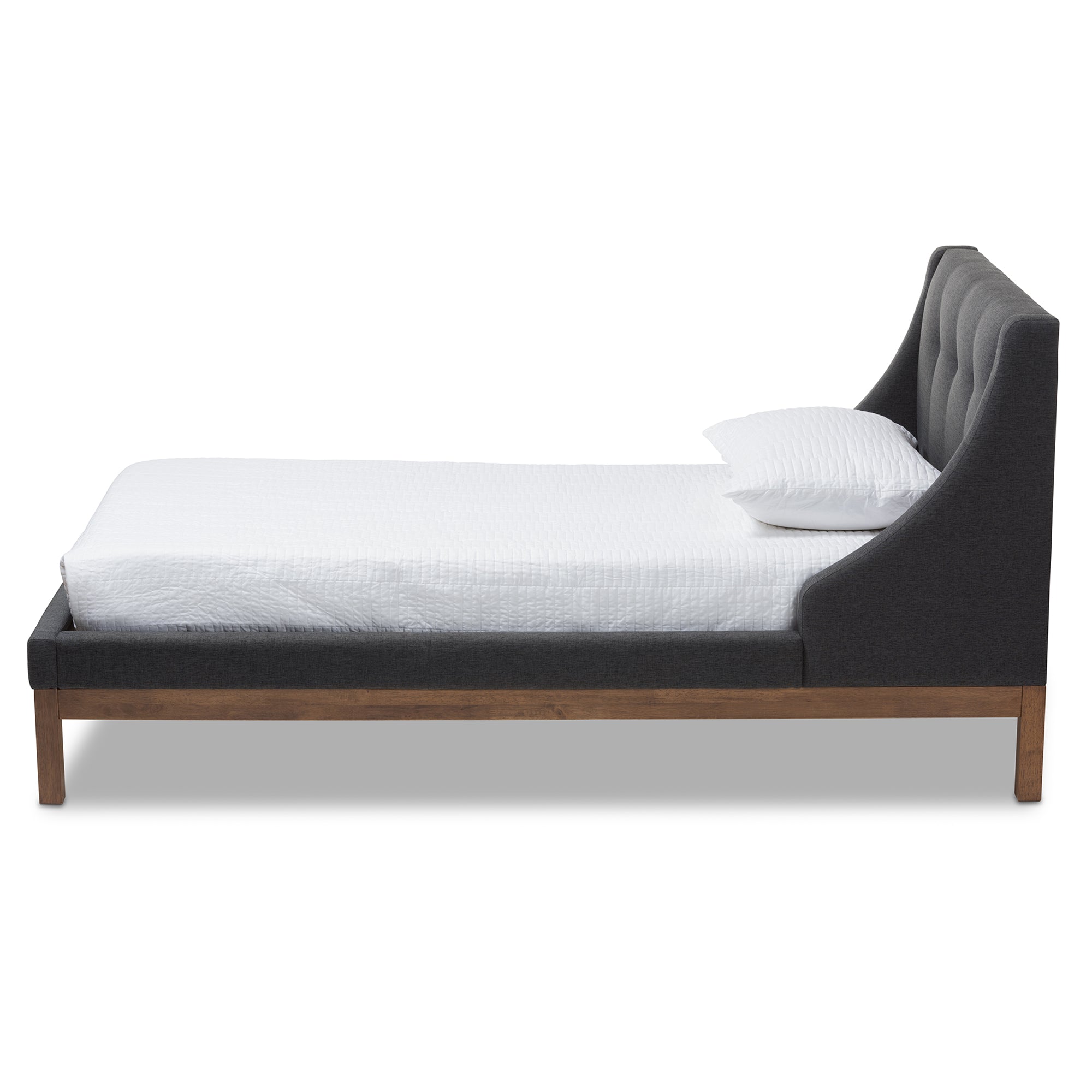 Louvain Modern and Contemporary Fabric Upholstered -Finished Sized Platform Bed