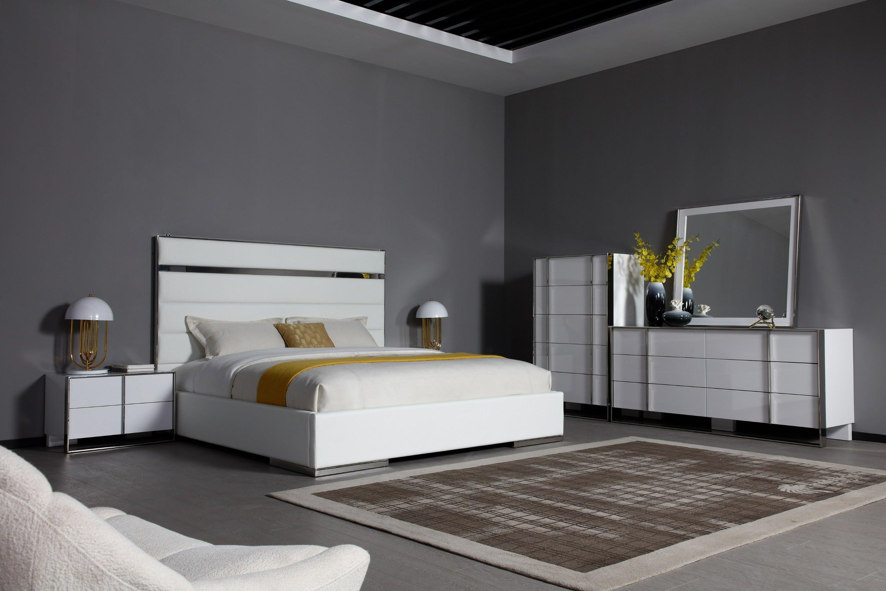 Cartier Modern Stainless Steel Nightstand