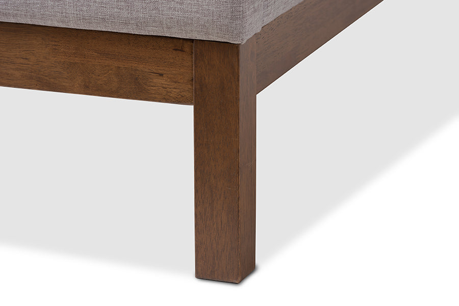 Louvain Modern and Contemporary Fabric Upholstered -Finished Sized Platform Bed