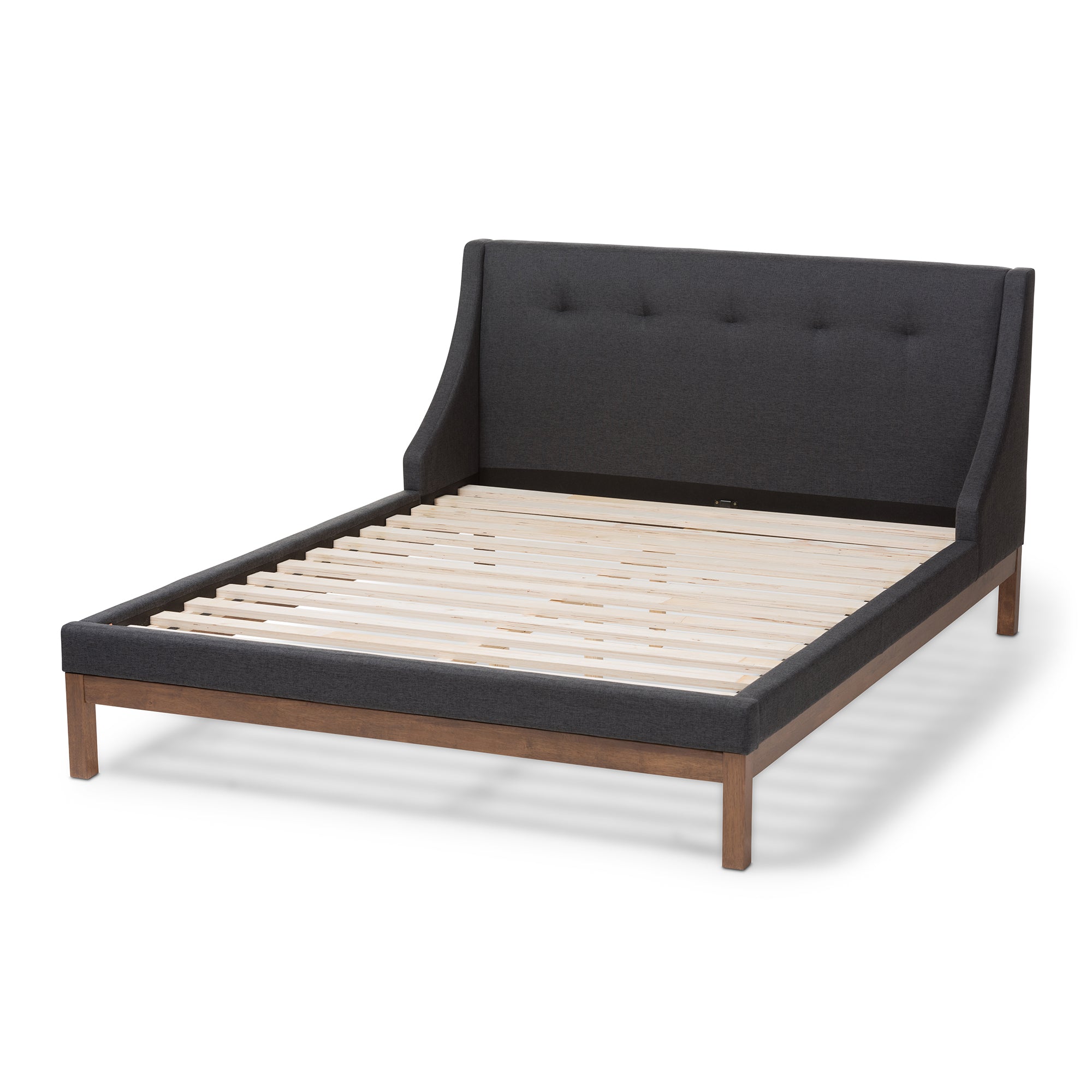 Louvain Modern and Contemporary Fabric Upholstered -Finished Sized Platform Bed