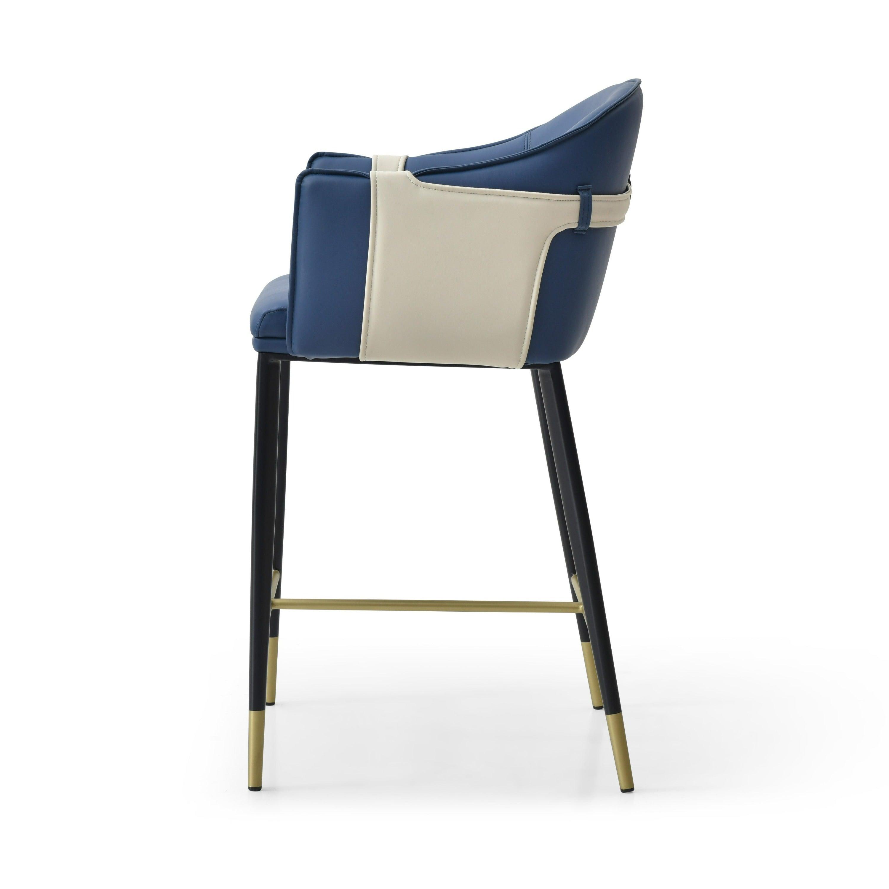 Modrest Calderon Modern Vegan Leather Counter Chair