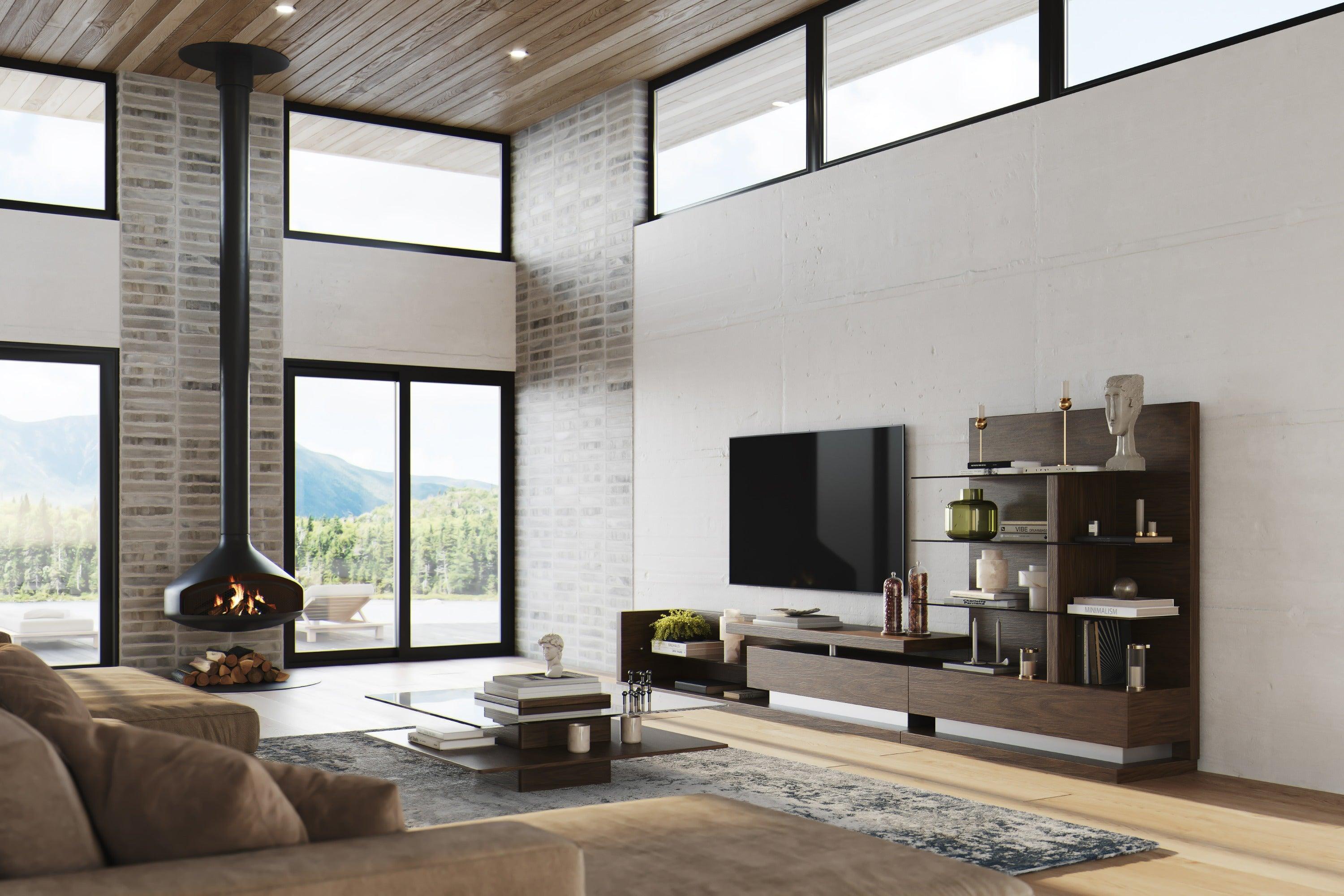 Modrest Jefferson MidCentury Modern Reversible Entertainment Center