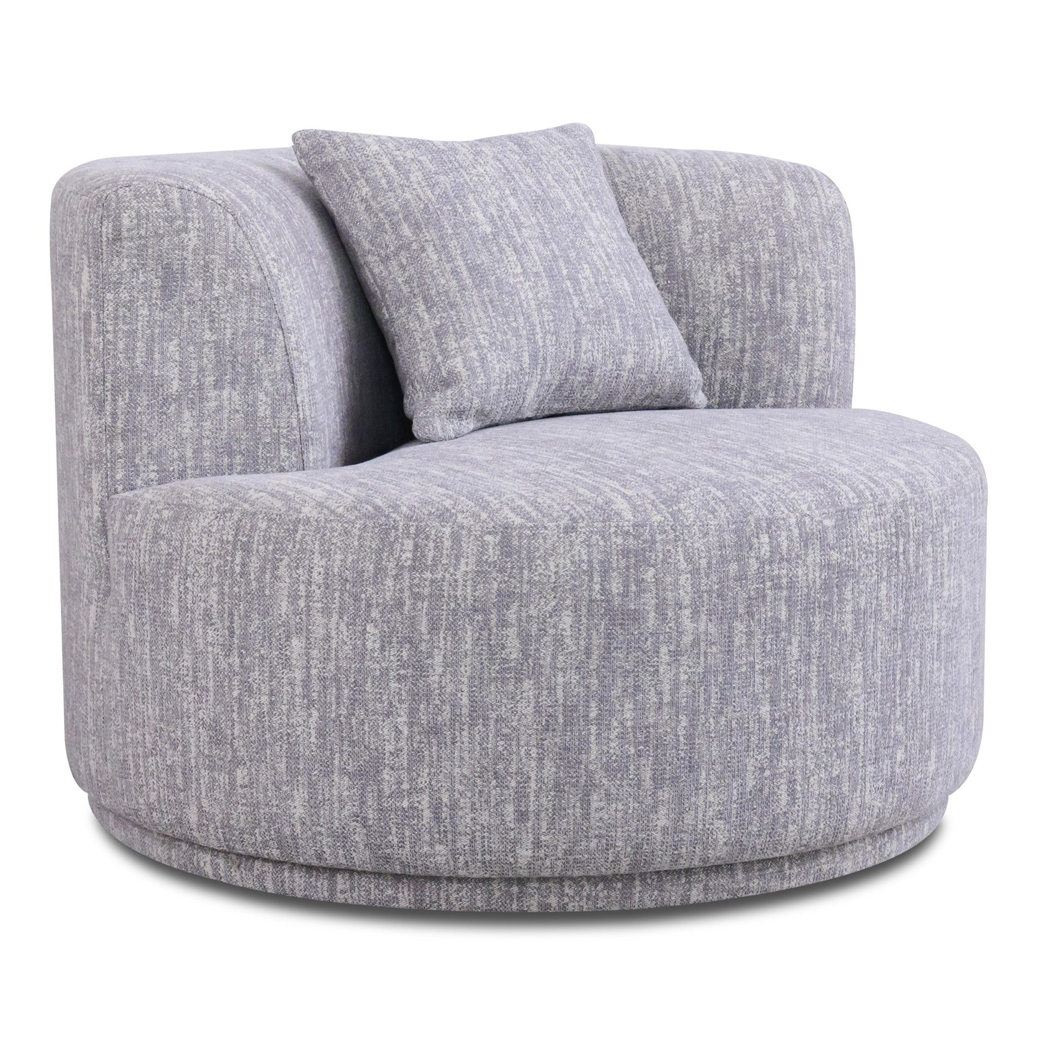 Beau Modern Fabric Sectional Sofa With 2 Swirling Chair