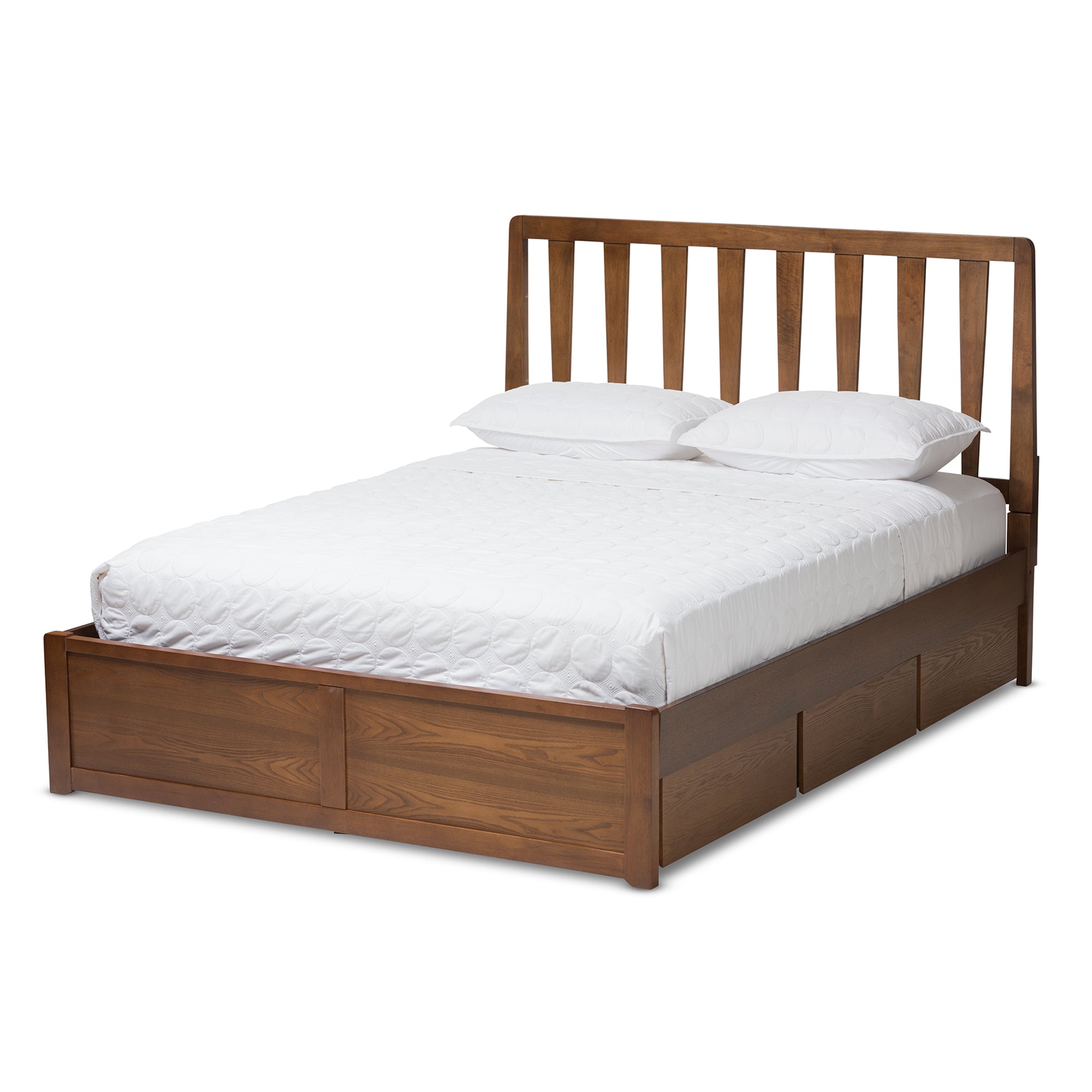 Raurey Modern and Contemporary Finished Storage Platform Bed