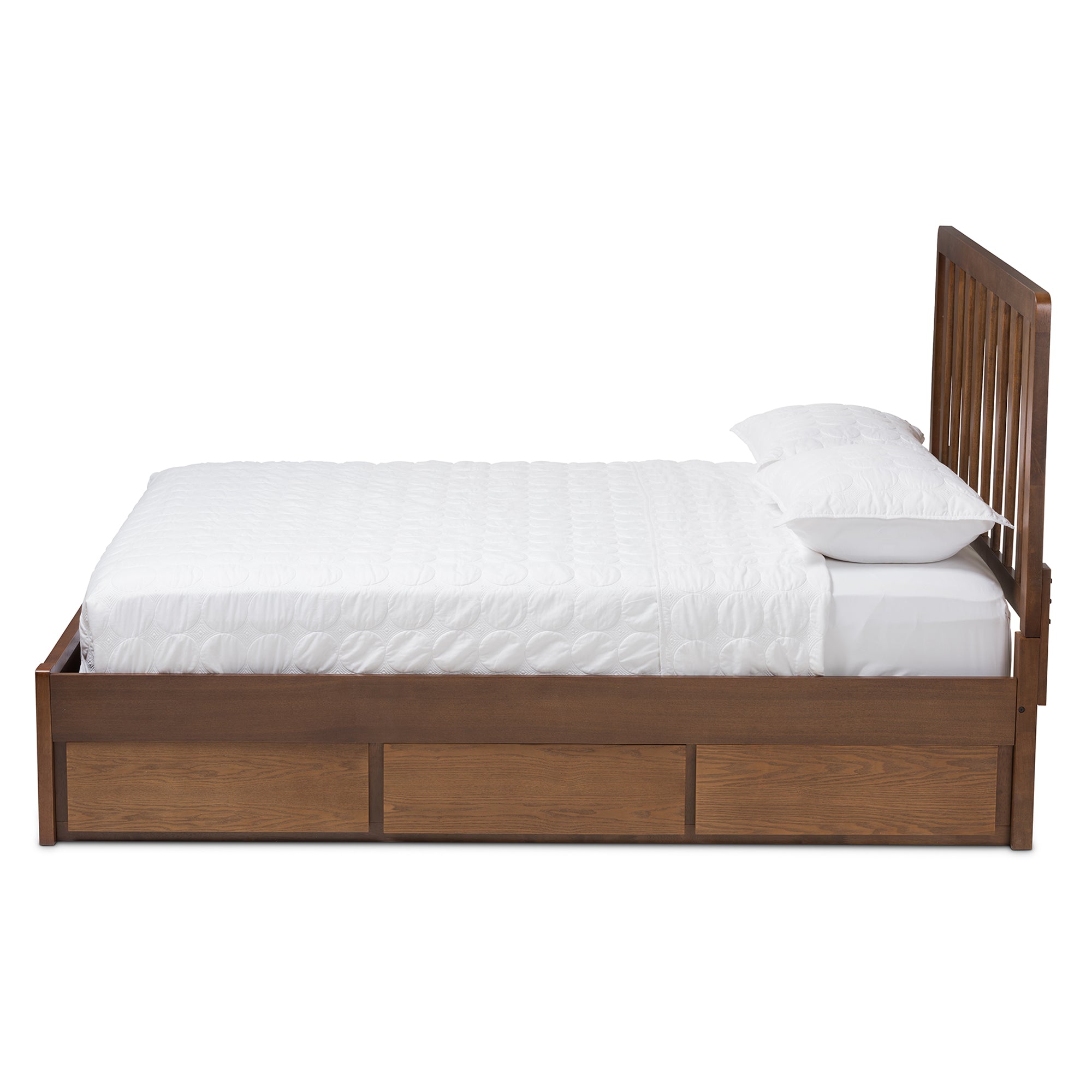 Raurey Modern and Contemporary Finished Storage Platform Bed