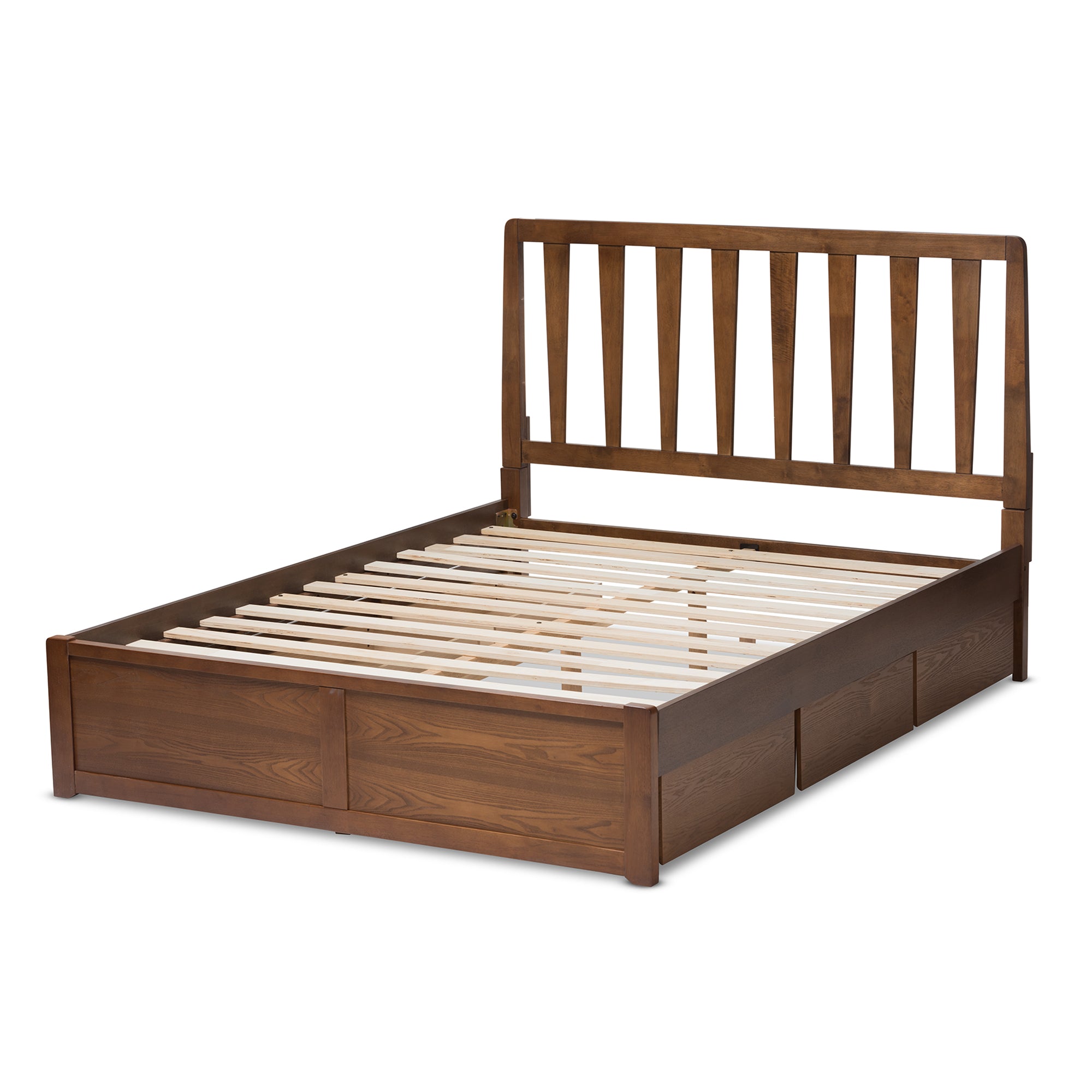 Raurey Modern and Contemporary Finished Storage Platform Bed