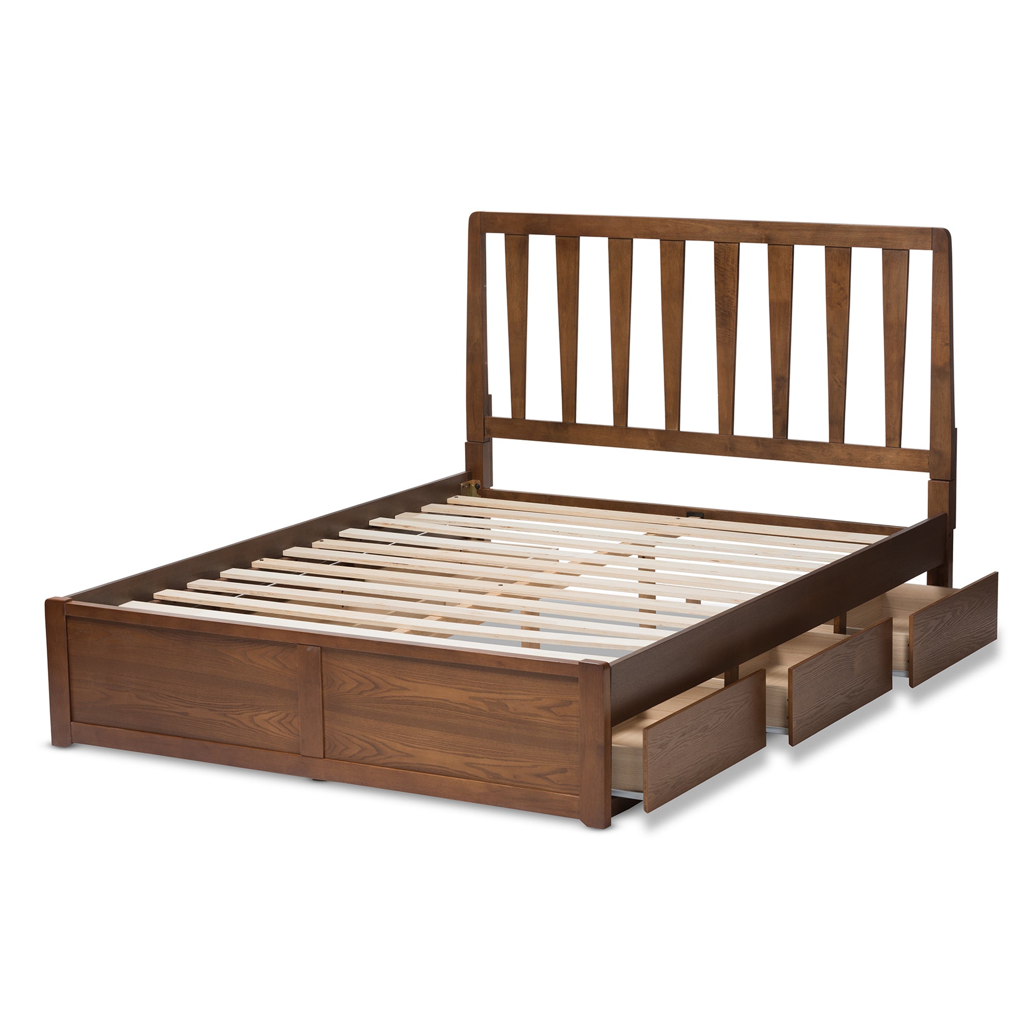 Raurey Modern and Contemporary Finished Storage Platform Bed