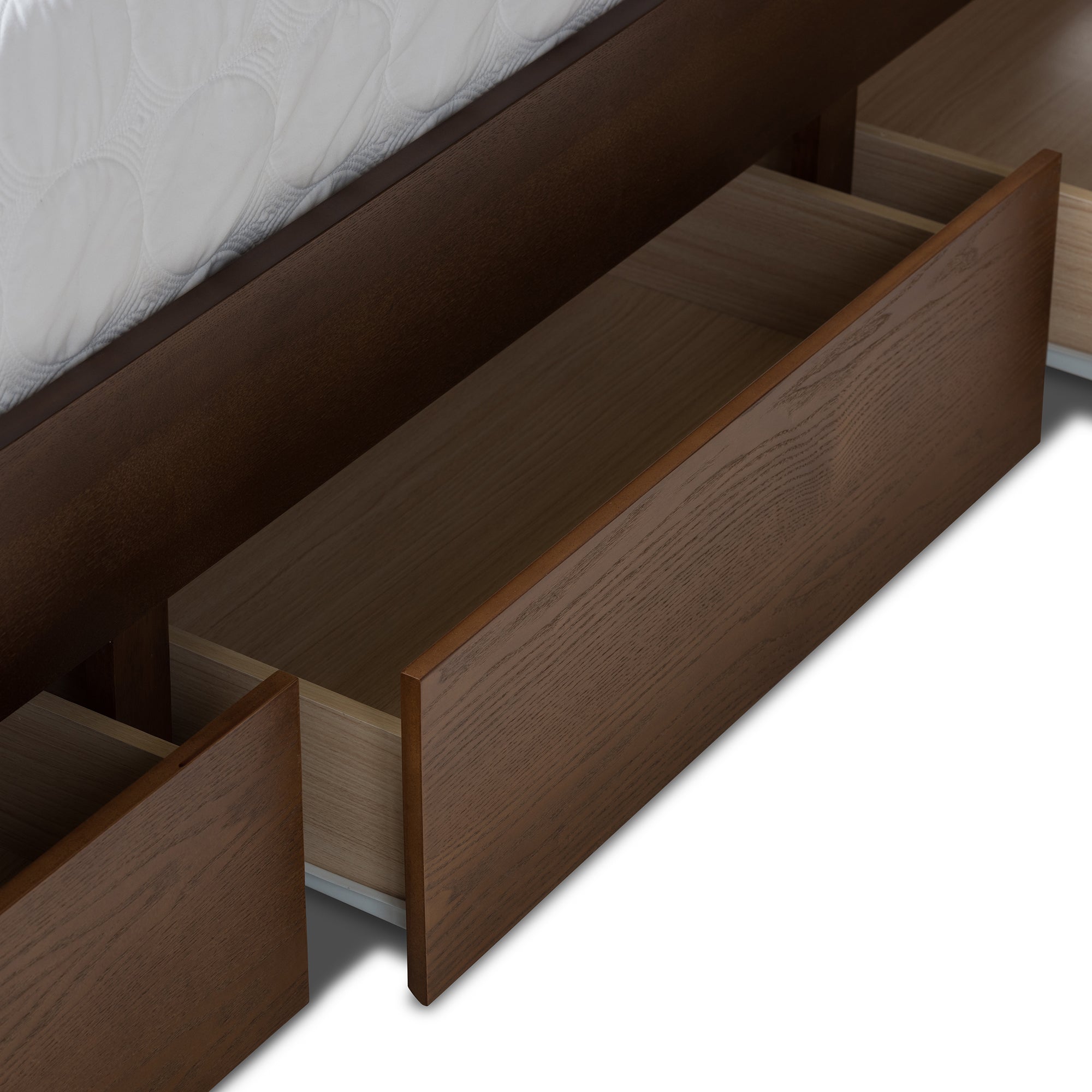 Raurey Modern and Contemporary Finished Storage Platform Bed