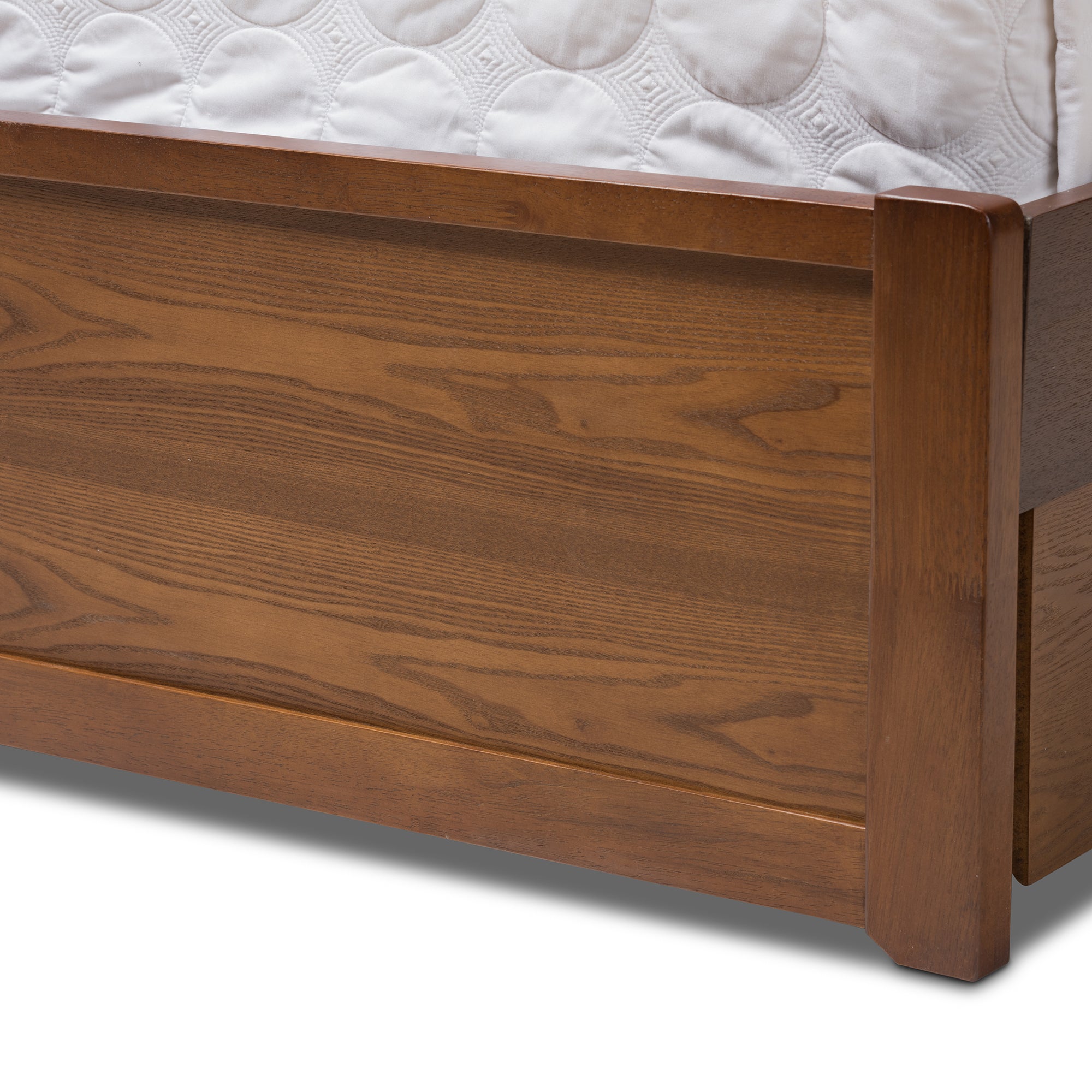 Raurey Modern and Contemporary Finished Storage Platform Bed