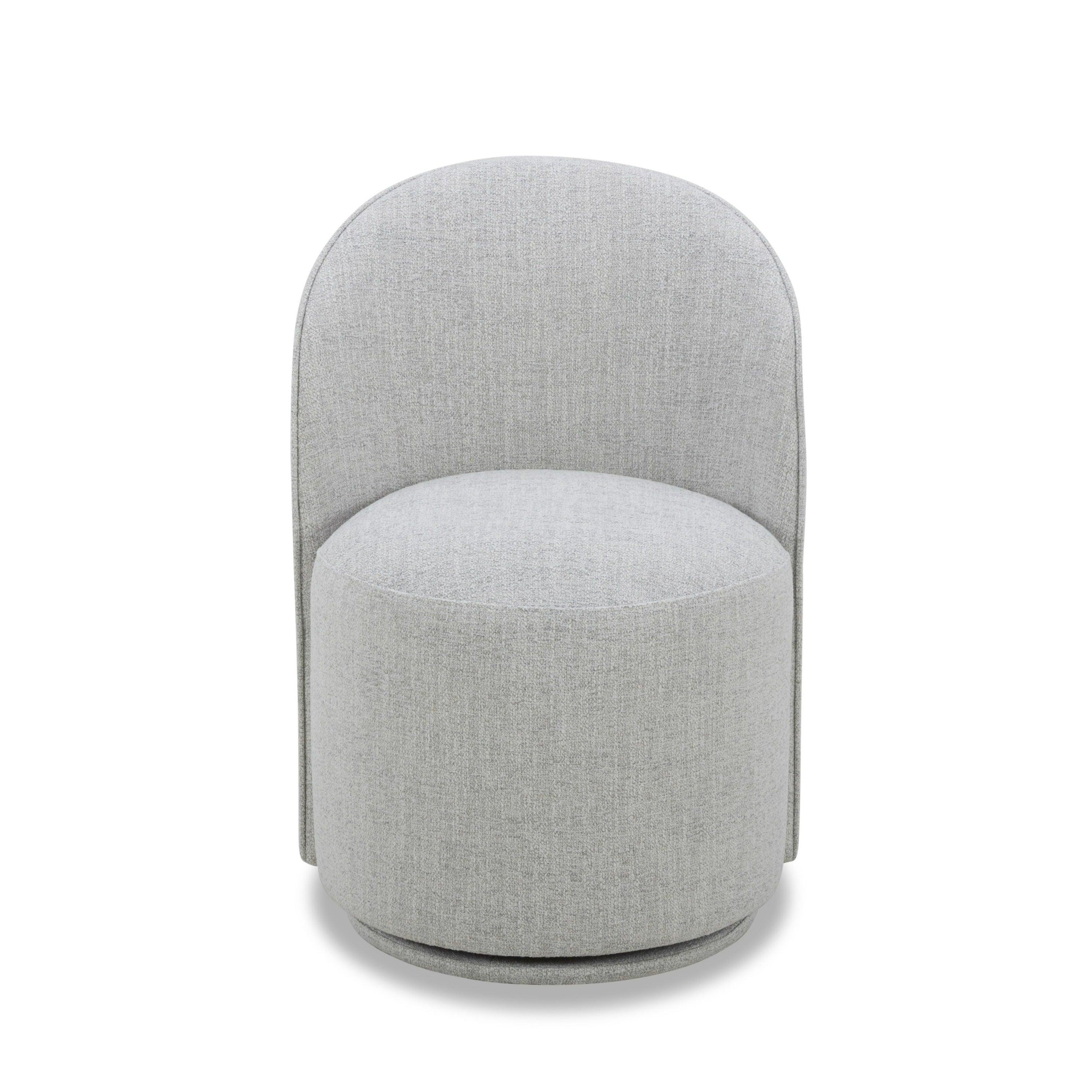 Modrest Correa Modern Fabric Swivel Dining Chair