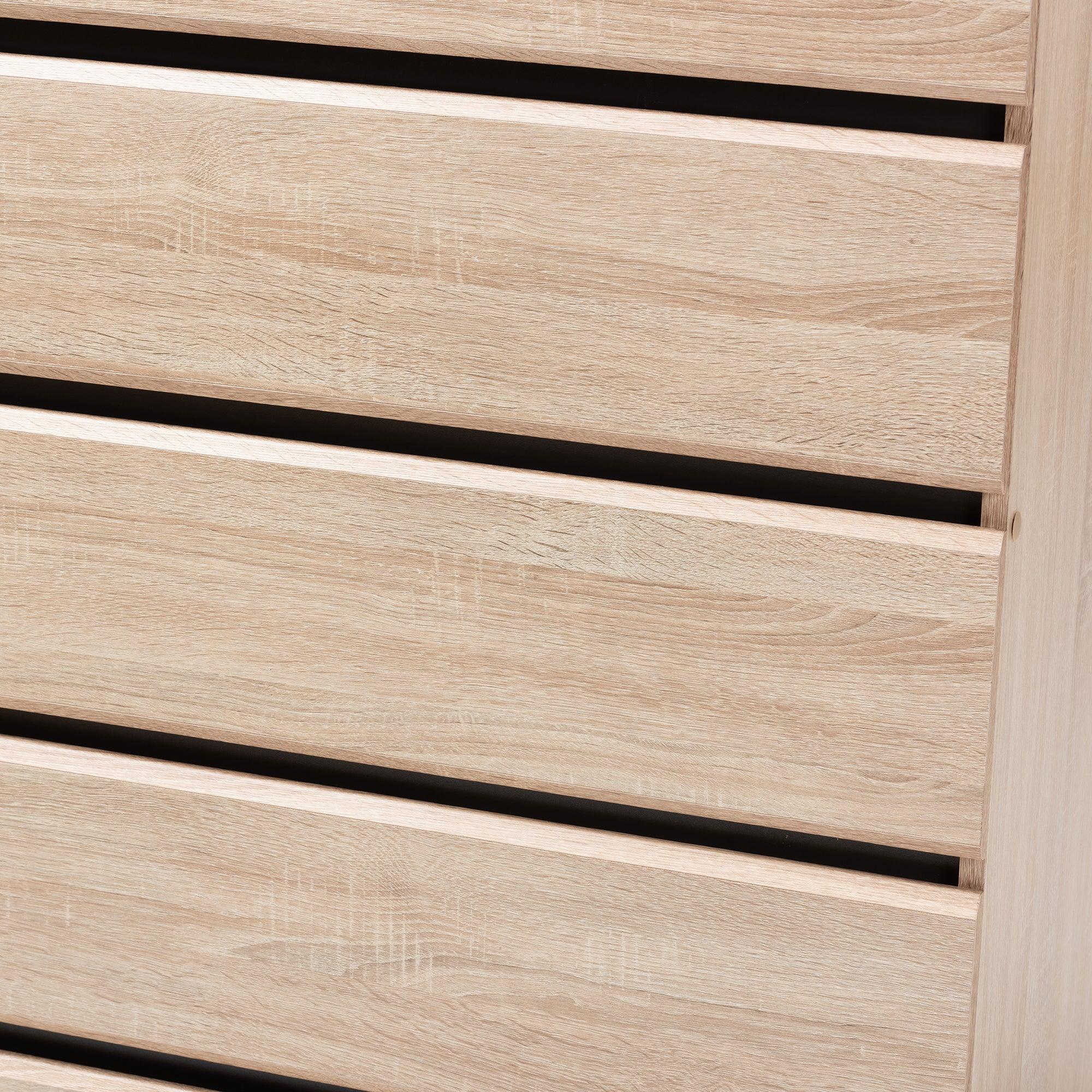 Miren Mid-Century Modern Light and Dark 5-Drawer Chest