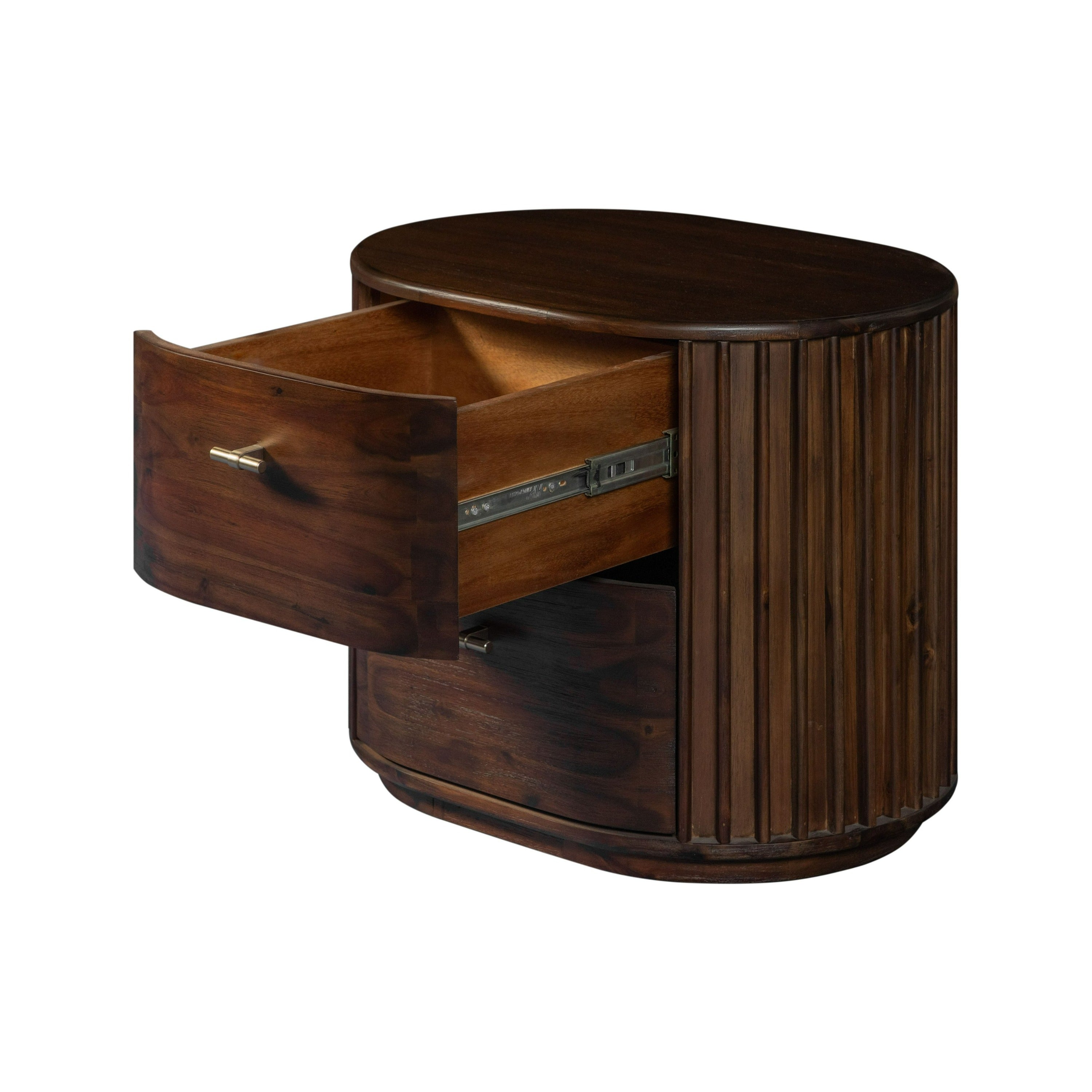 Fields Modern Acacia Nightstand