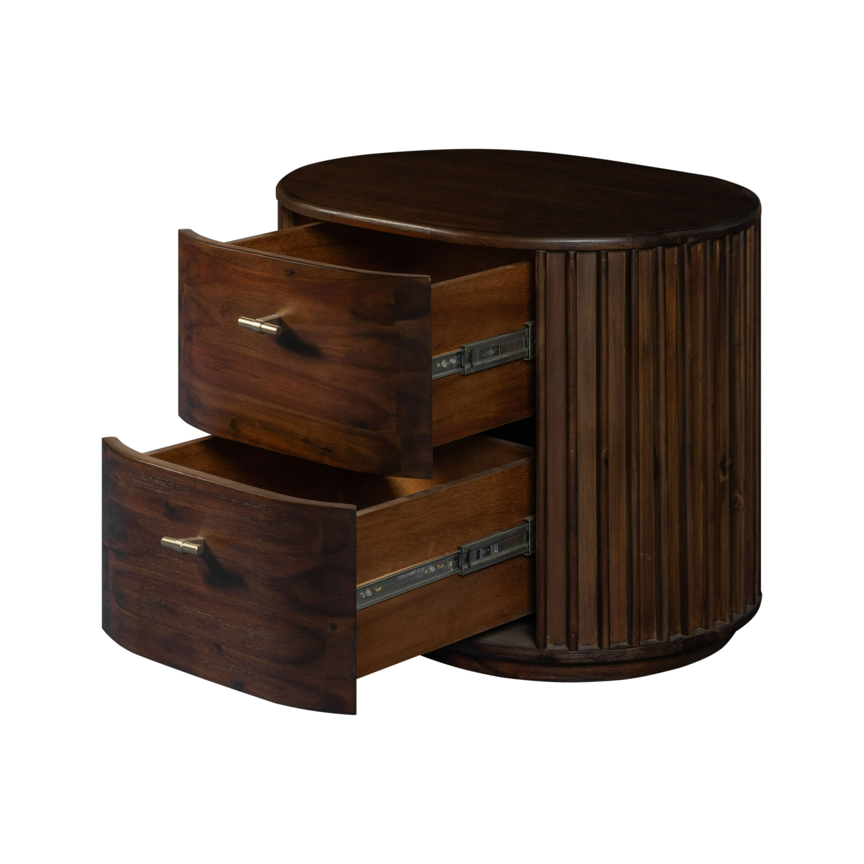 Fields Modern Acacia Nightstand