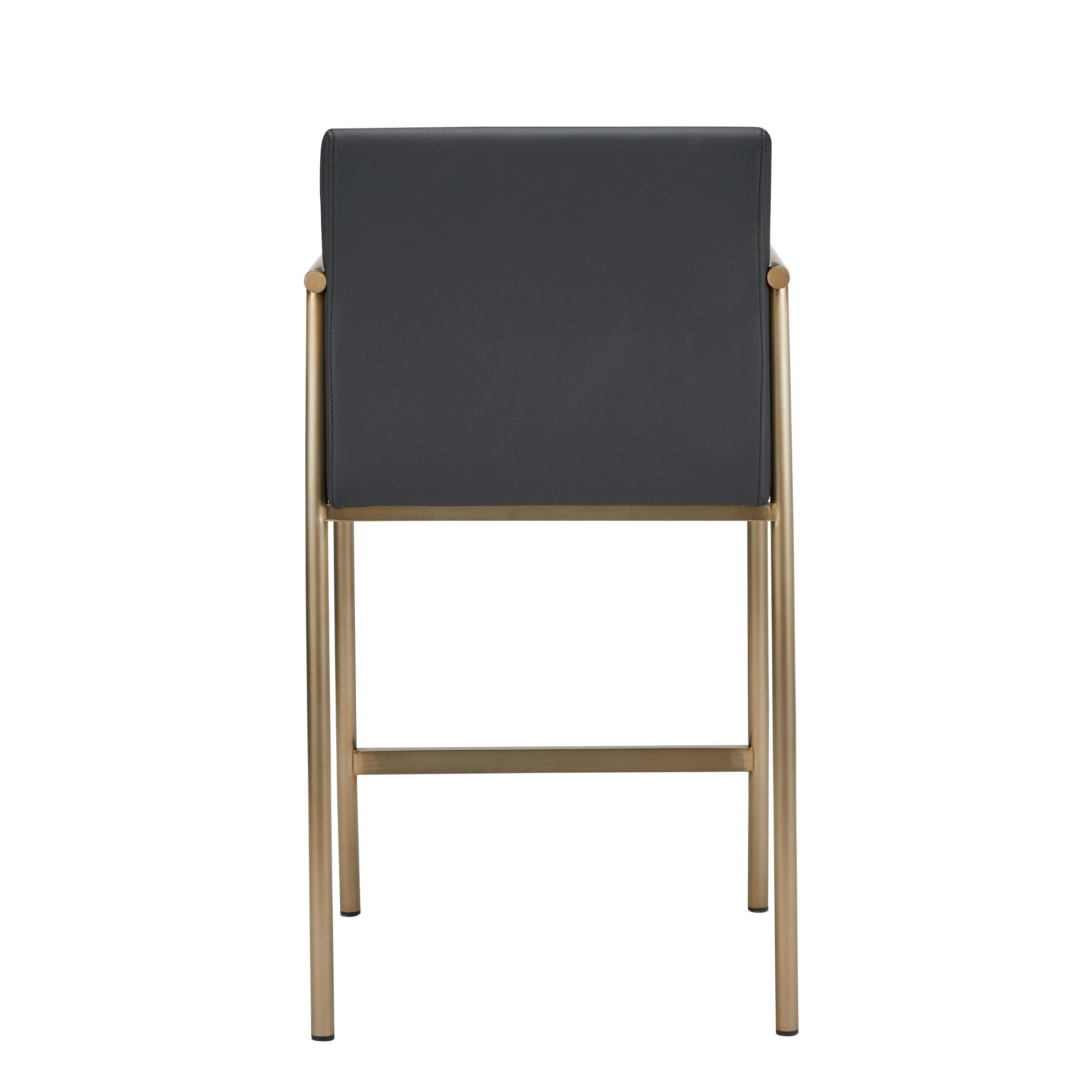 Modrest Custer Modern Vegan Leather Counter Chair