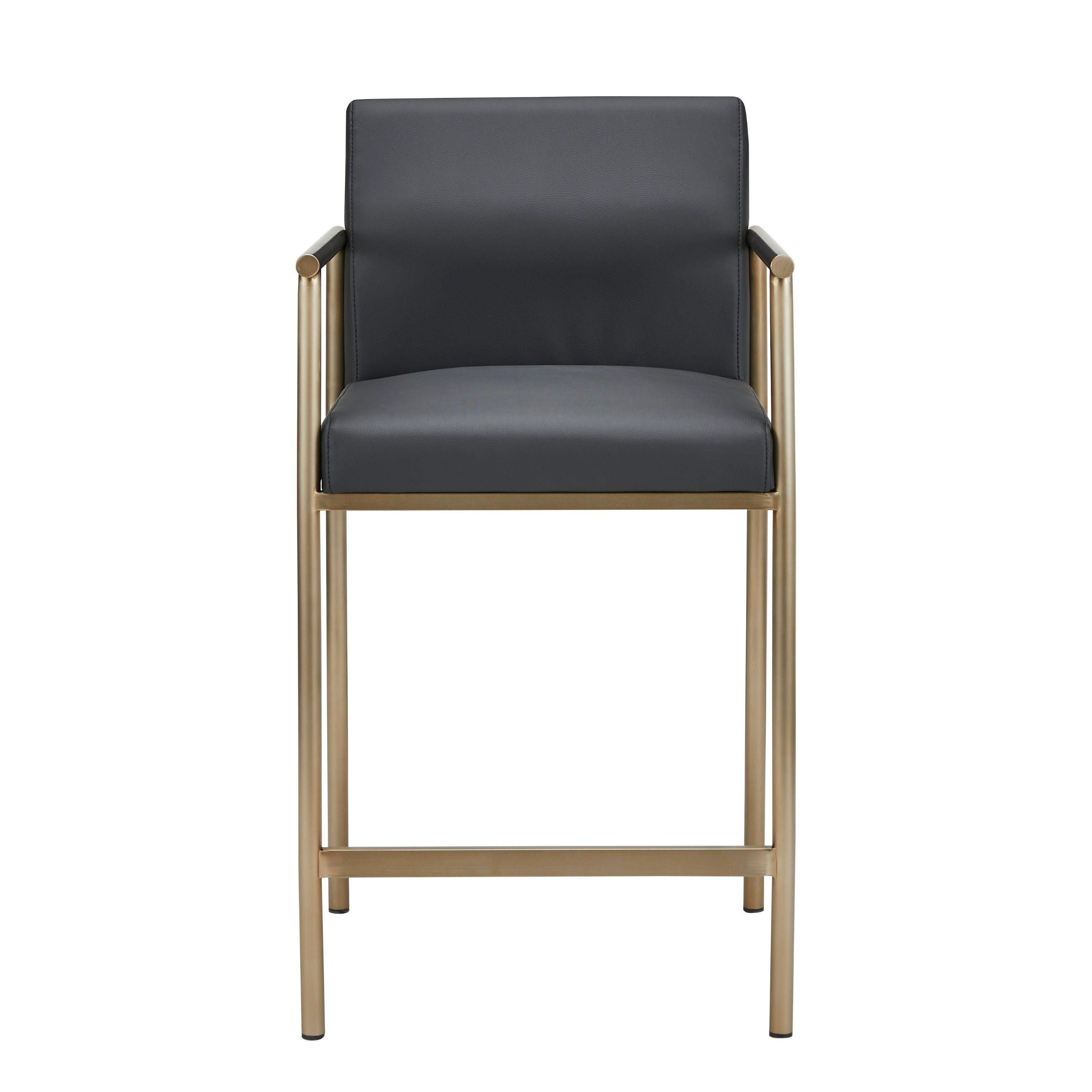Modrest Custer Modern Vegan Leather Counter Chair