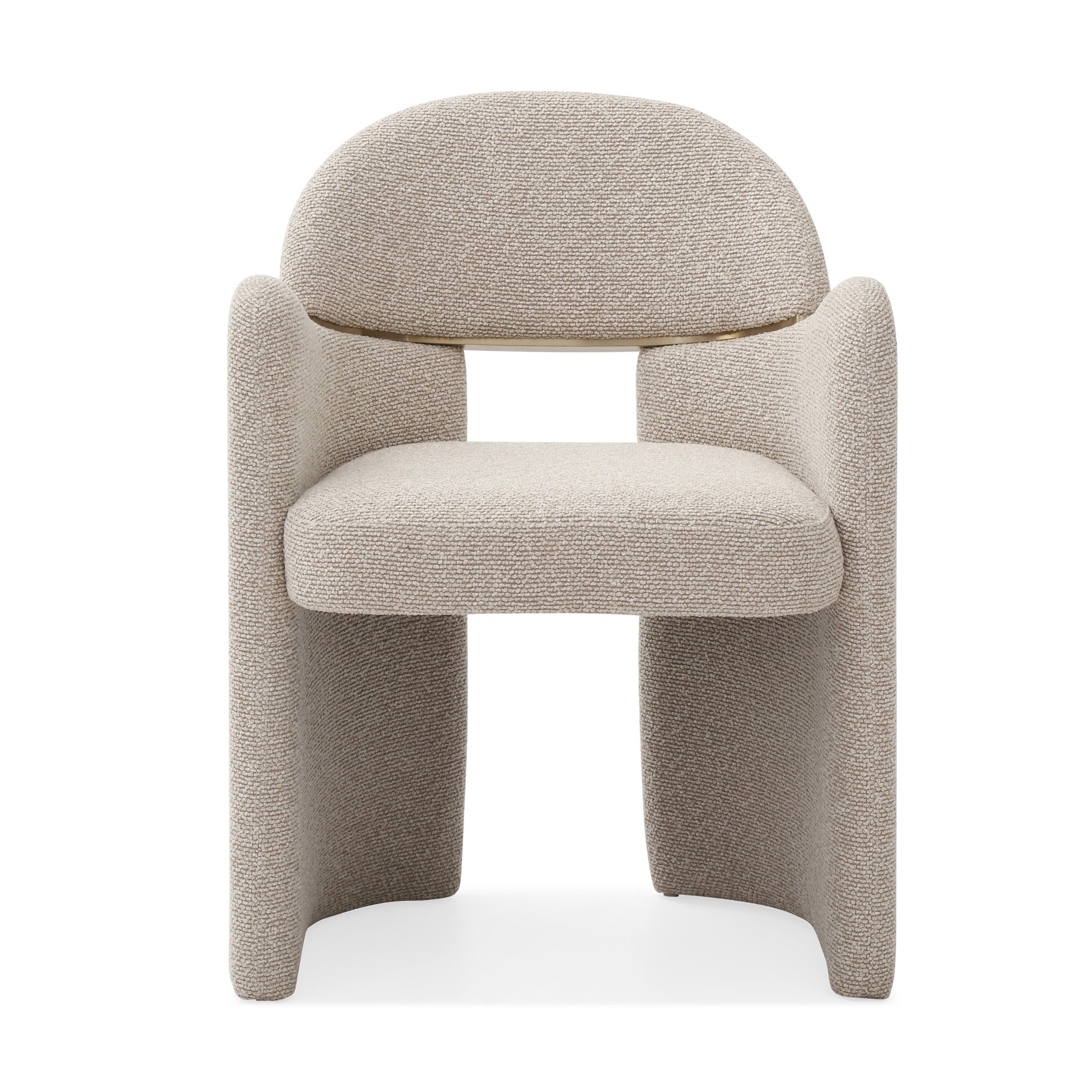 Modrest Ashley Modern Fabric Brushed Dining Chair