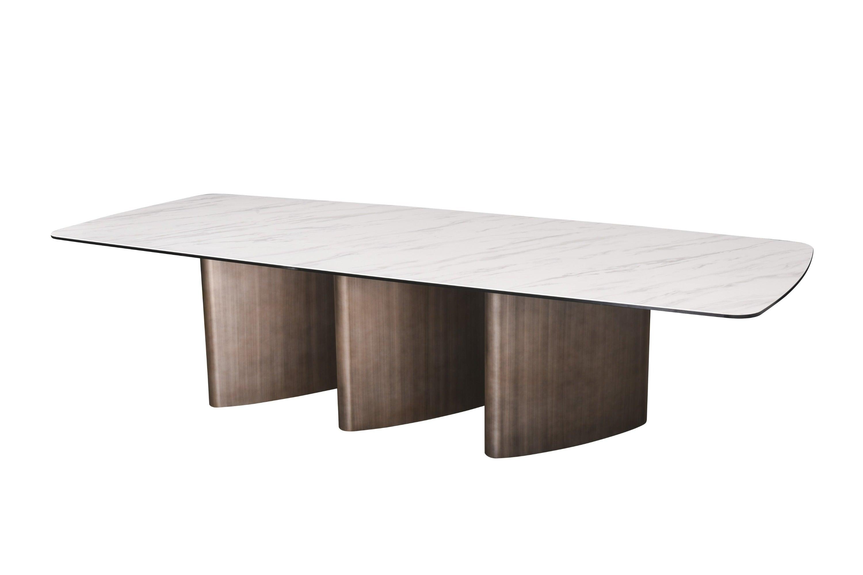 Bounty Modern Ceramic and Antique Dining Table