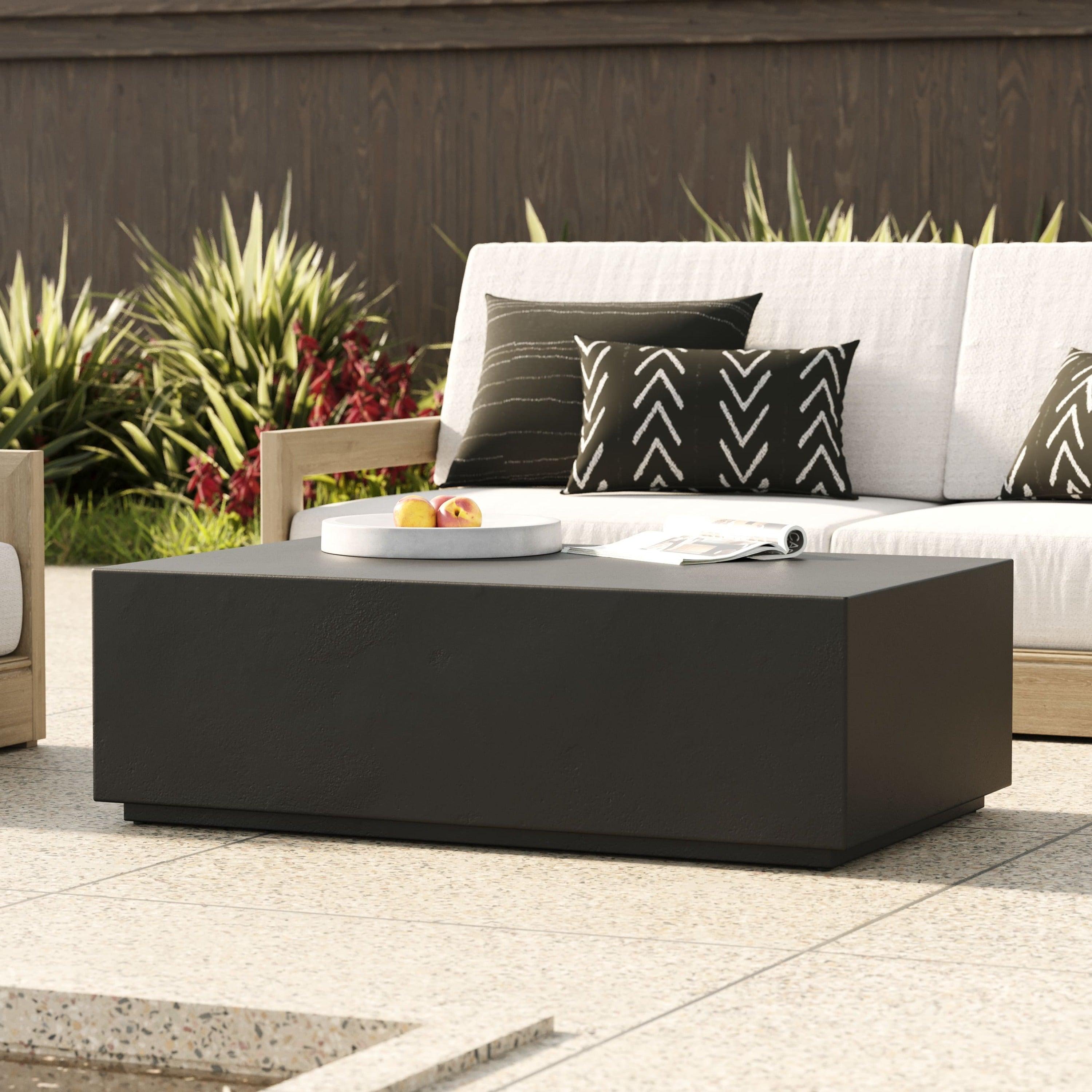 Fresno Modern Concrete Coffee Table