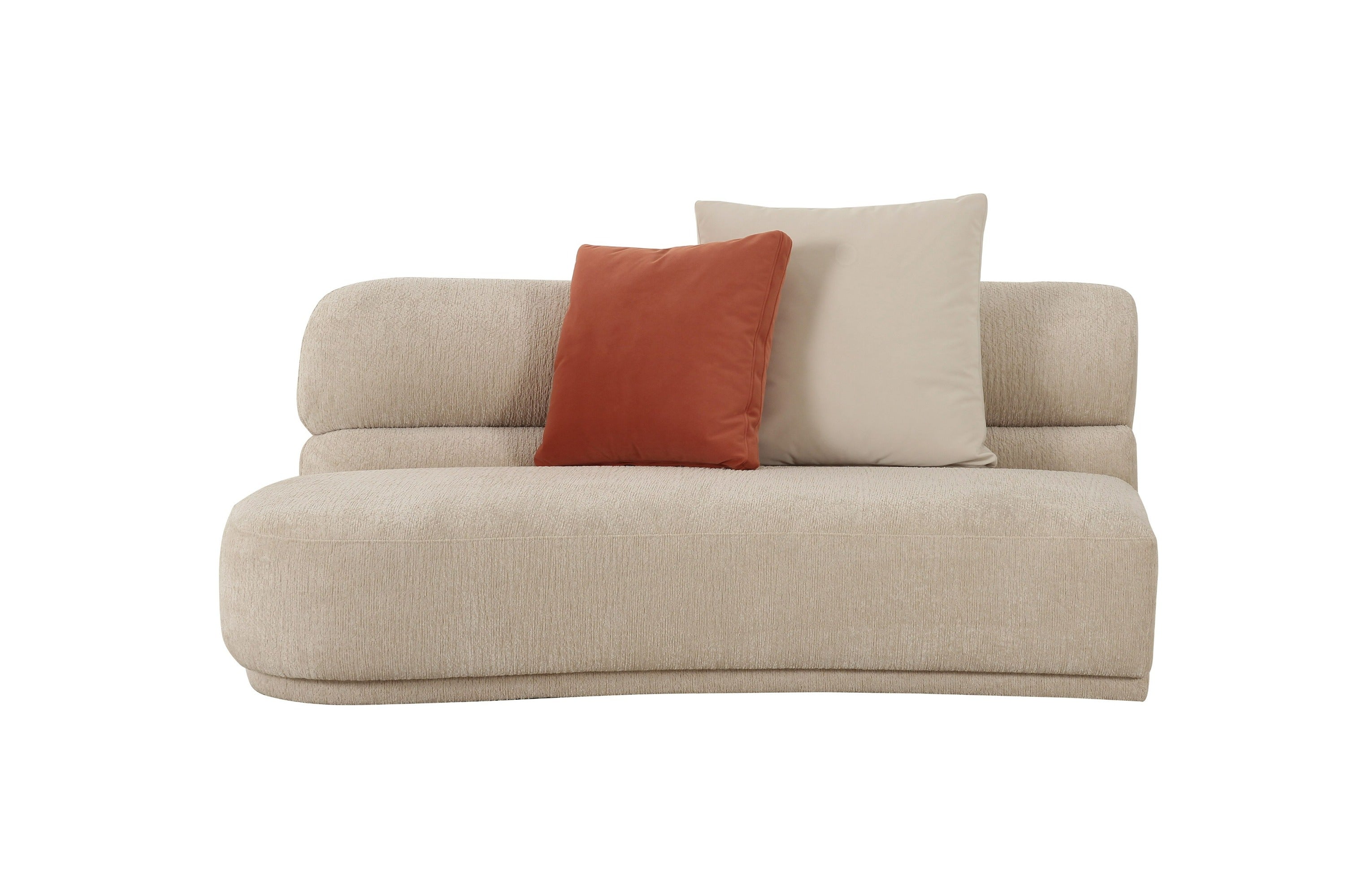 Knight Modern Fabric Curved Sectional Sofa