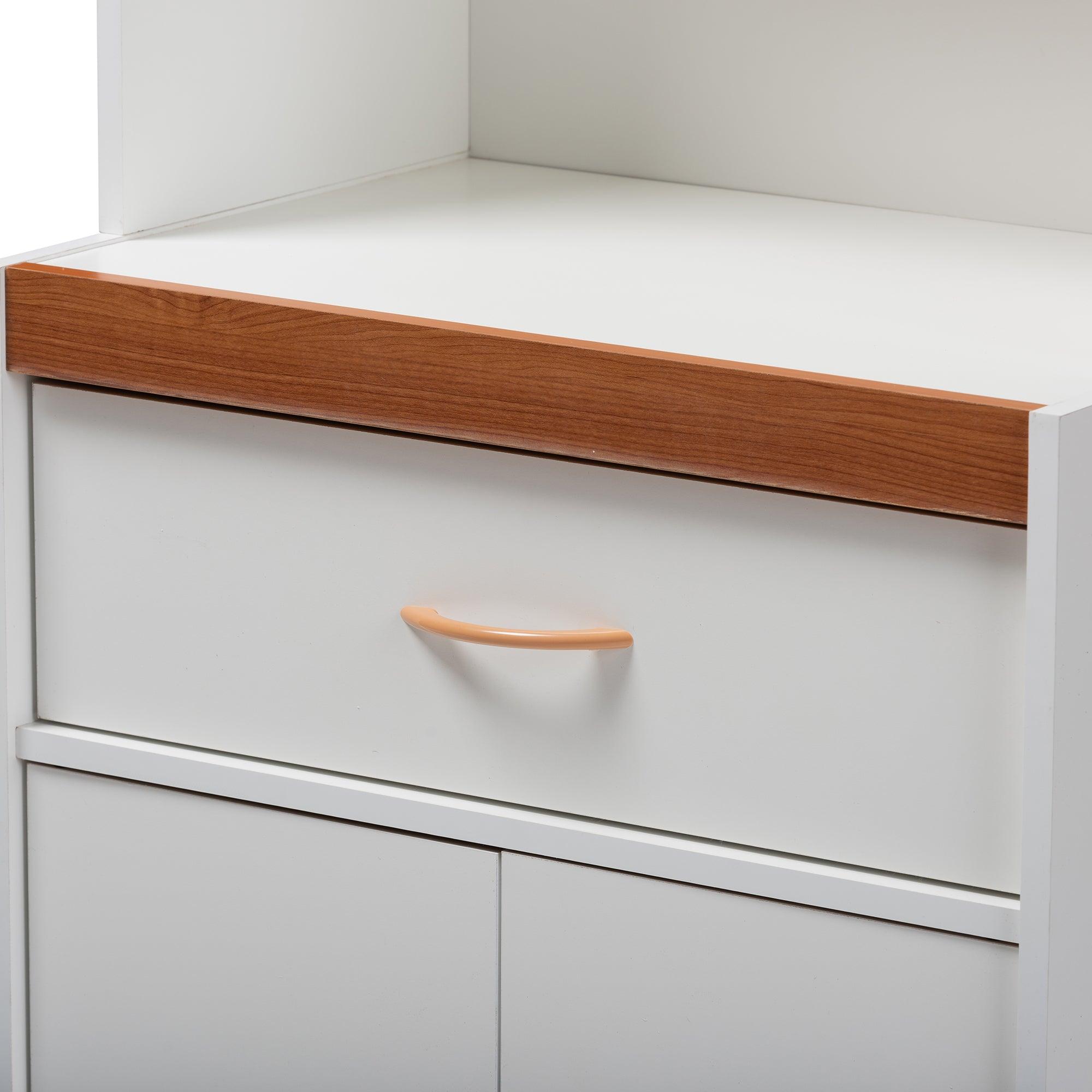 Laurana Modern and Contemporary and Cherry Finished Kitchen Cabinet