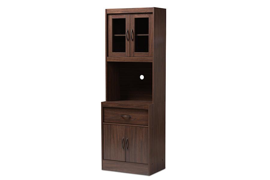 Laurana Modern and Contemporary Dark Finished Kitchen Cabinet