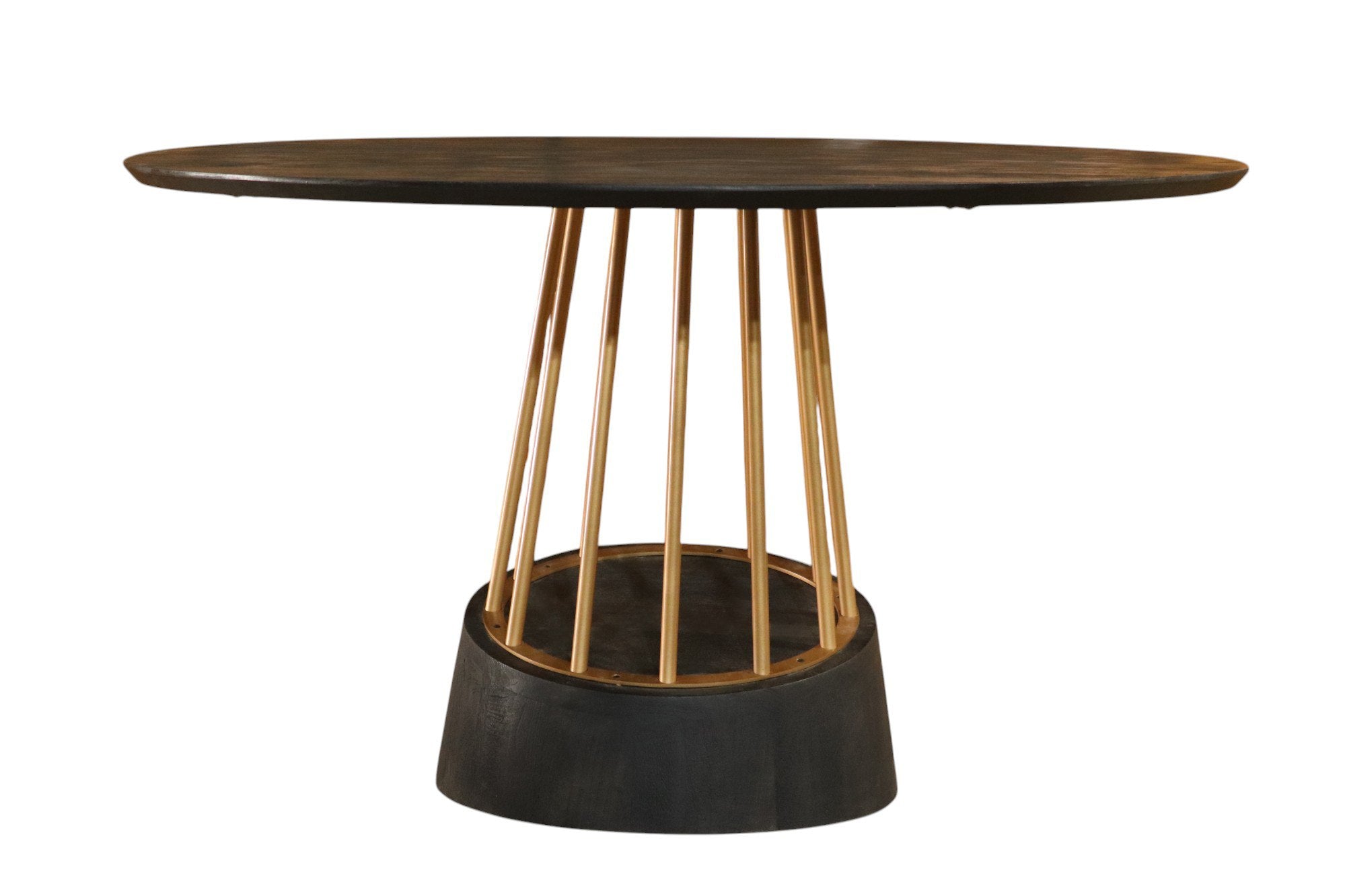 Modrest Cotopaxi Modern Charcoal Round Dining Table