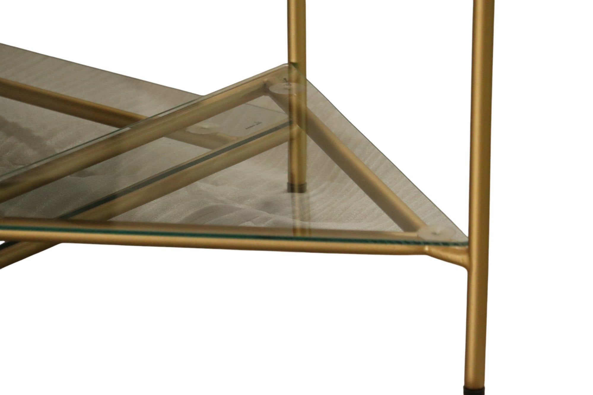 Mosk Modern Marble and Glass Coffee Table