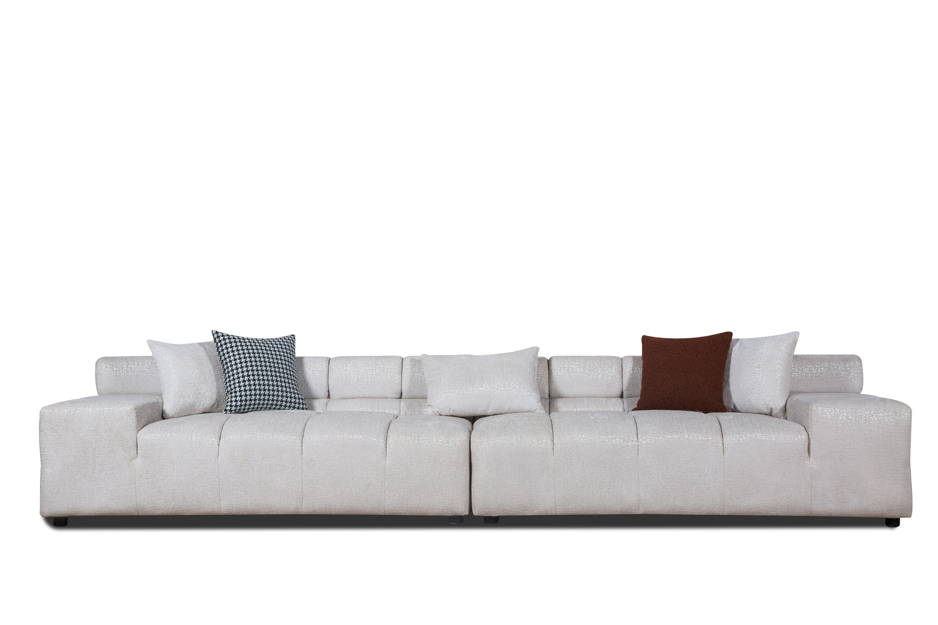 Rhonda Modern Fabric Modular Sectional Sofa