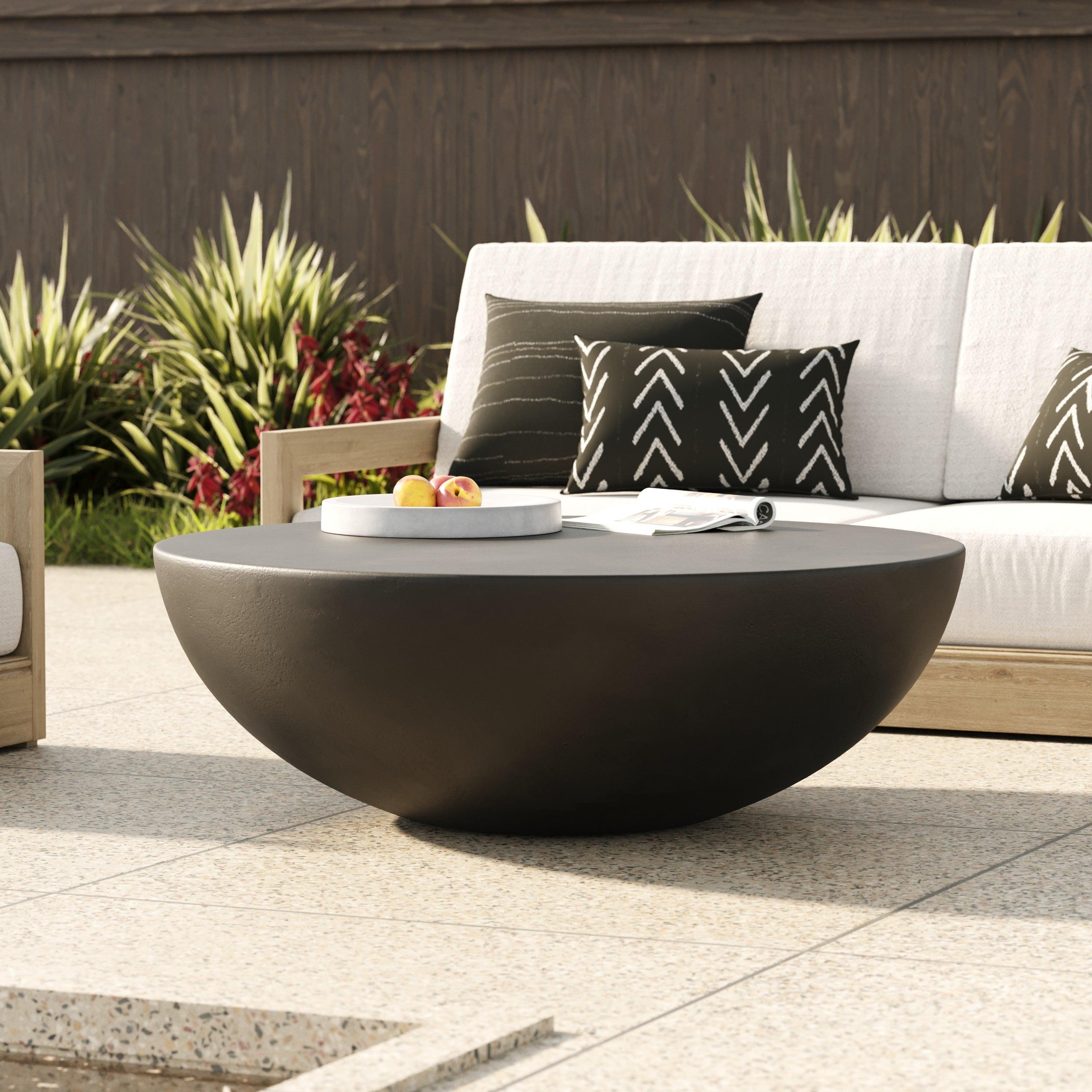 Bronte Modern Concrete Round Coffee Table