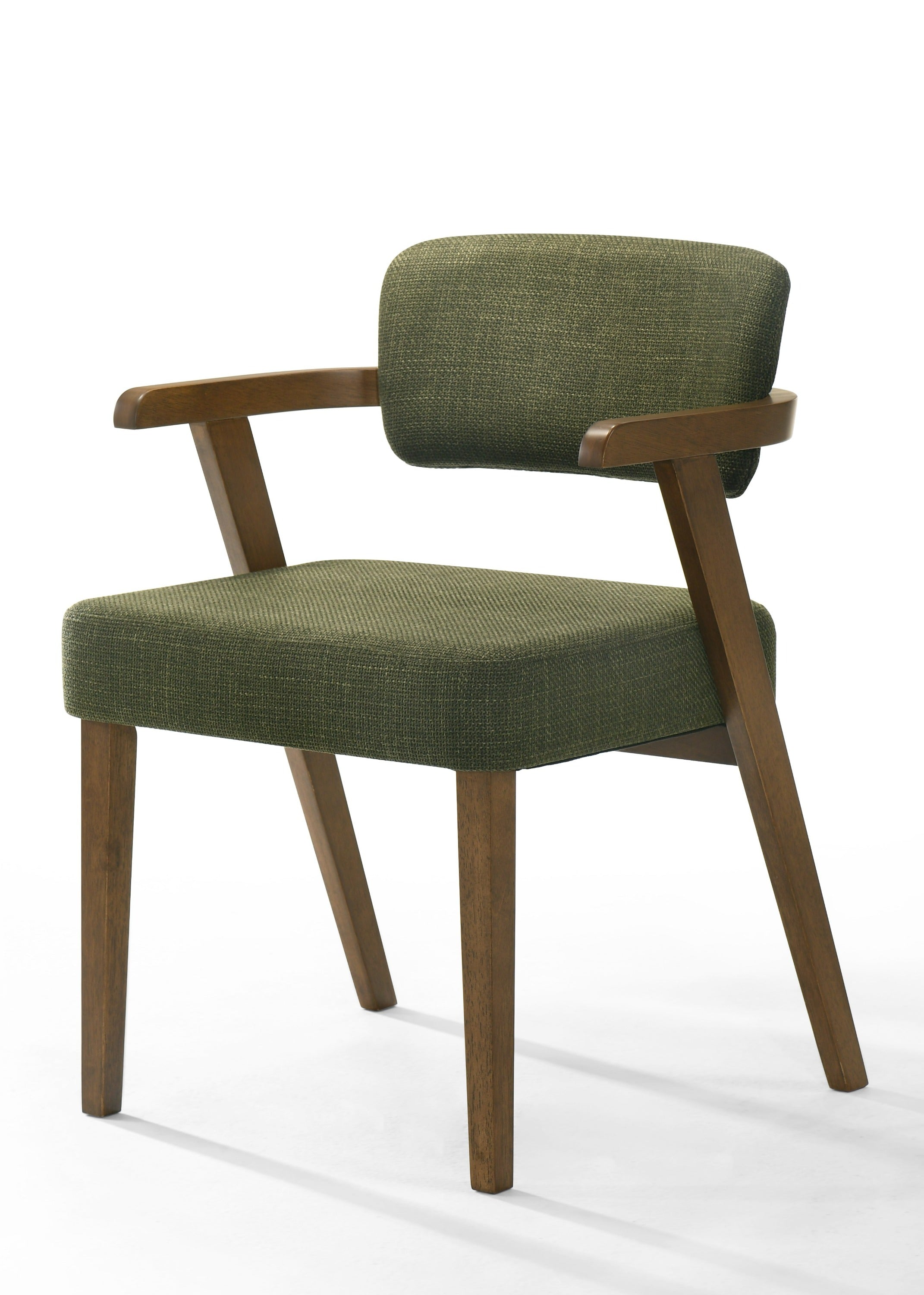 Sacks Mid-Century Modern Fabric and Herringbone Dining Set