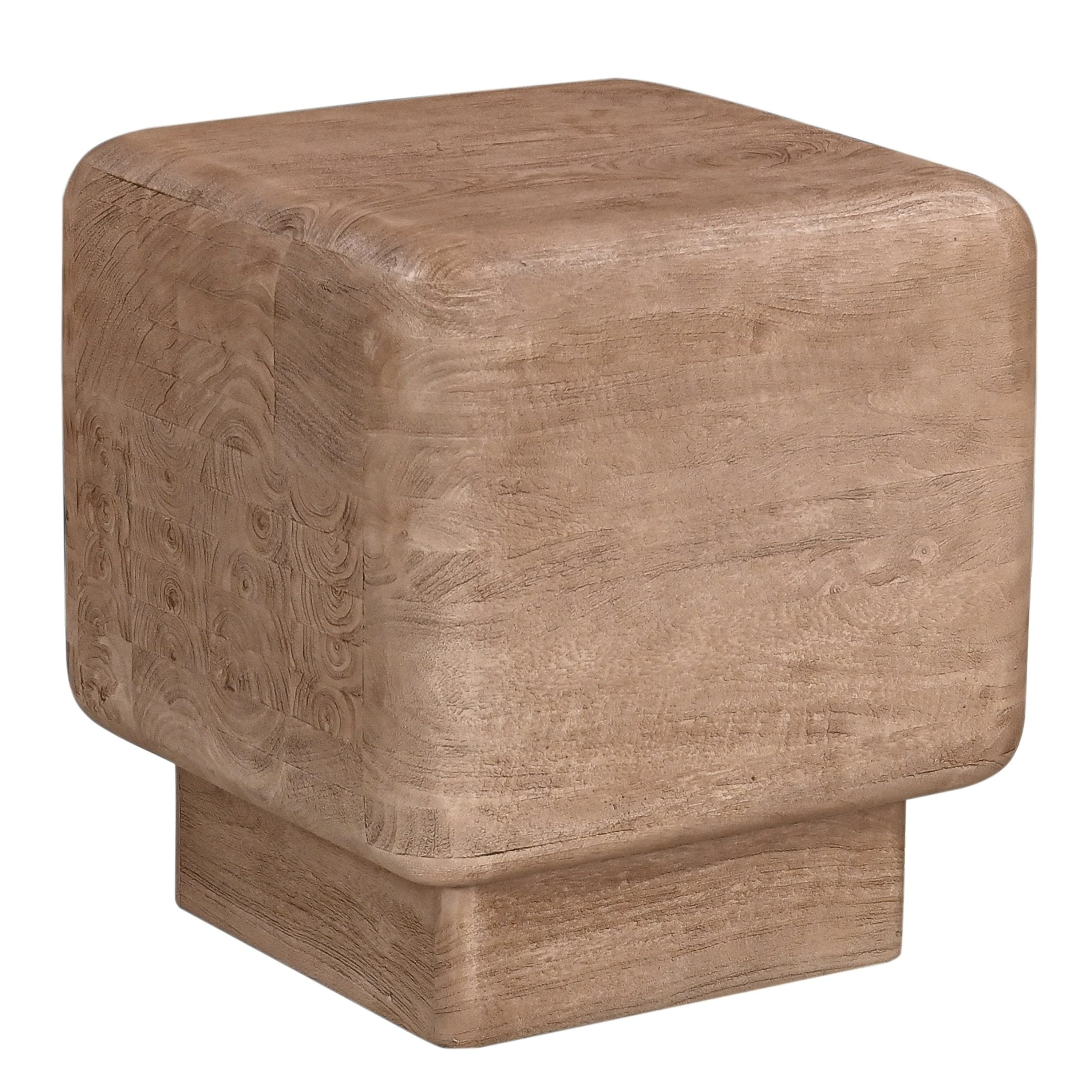 Bruno Modern Mango Wood Square End Table