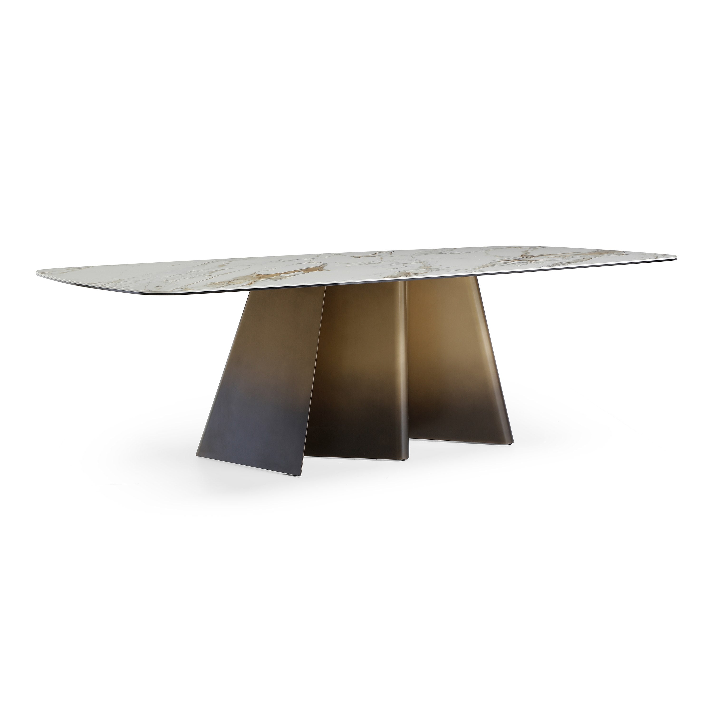 Clifford Contemporary Ceramic Brushed Dining Table