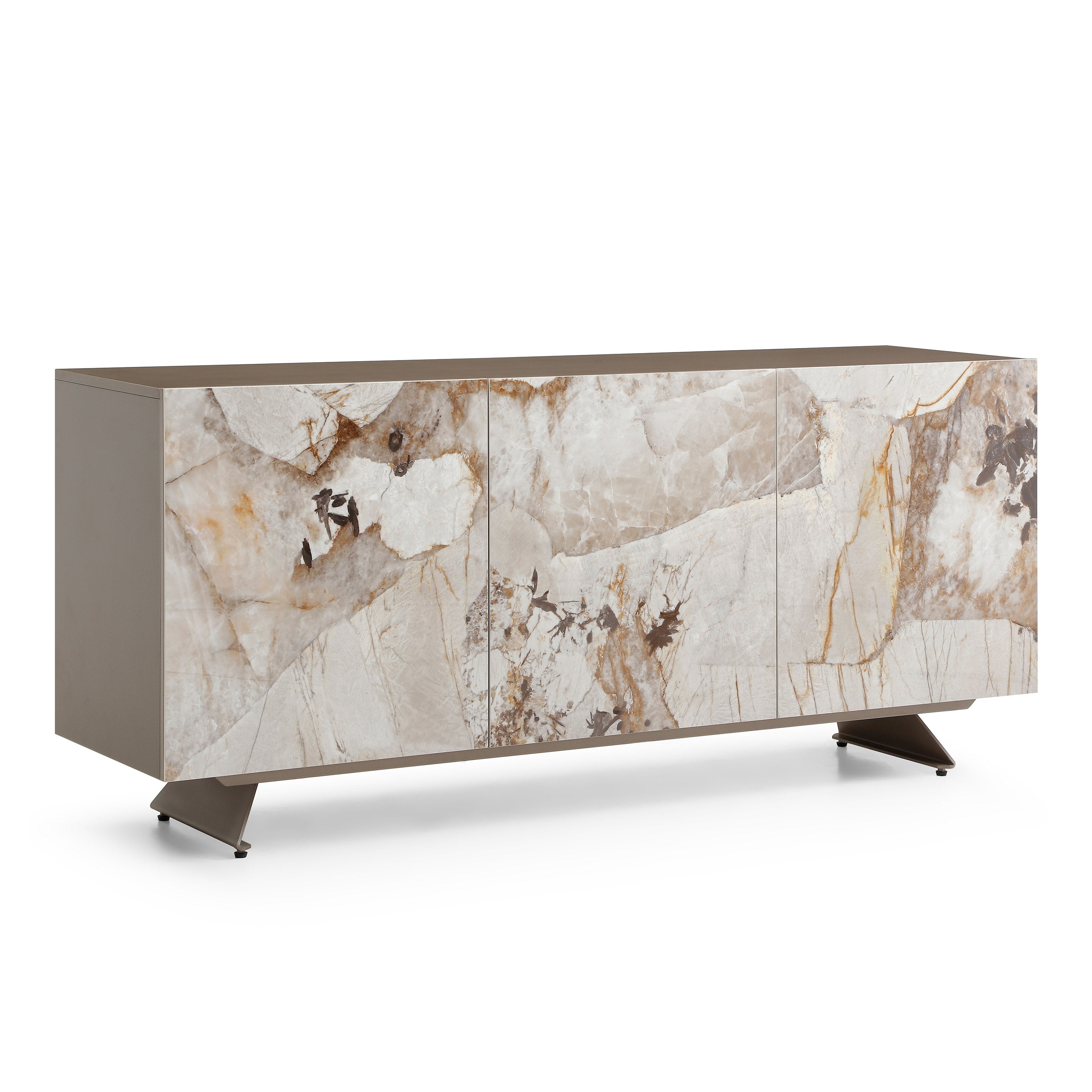 Dunster Contemporary Ceramic Metallic Buffet