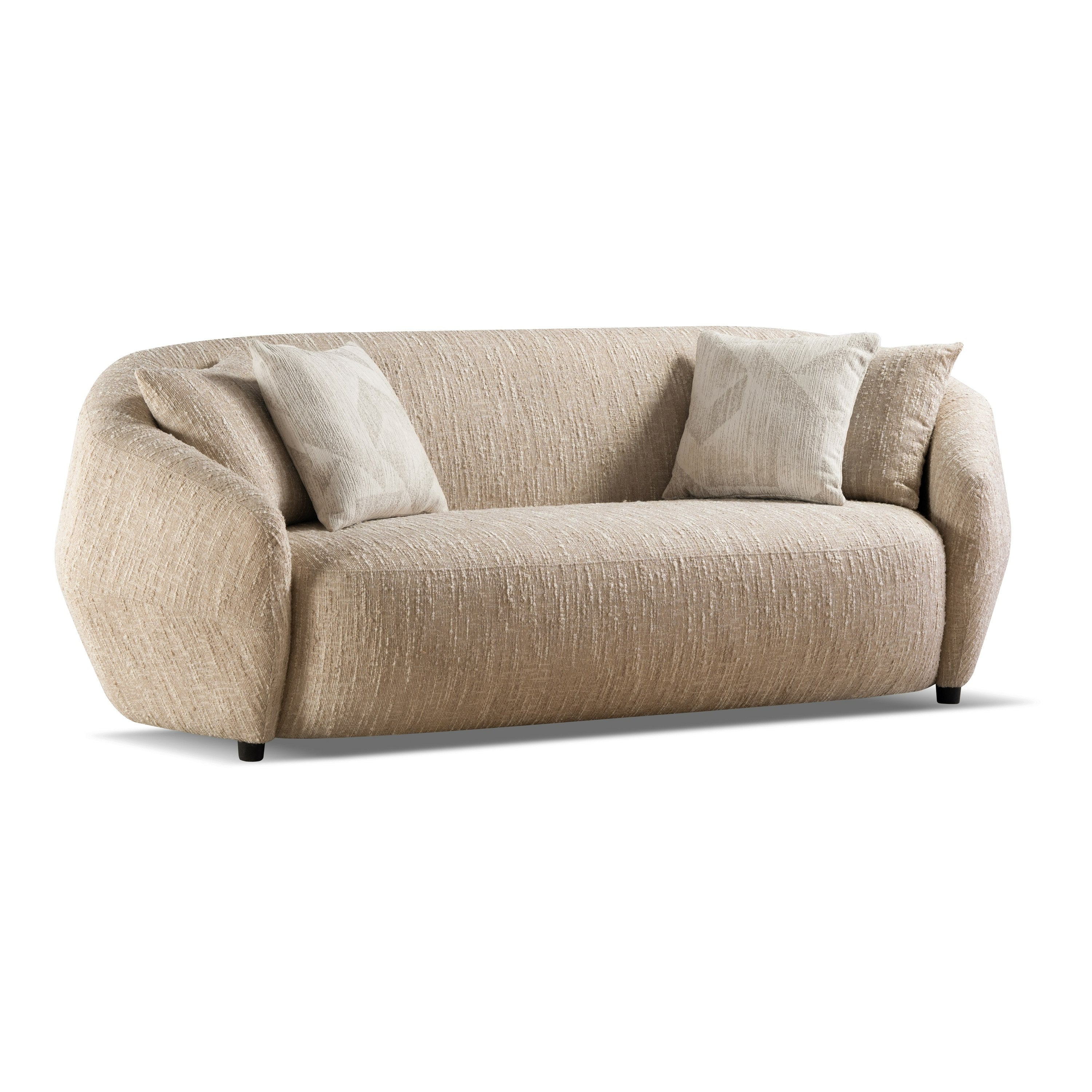 Belinda Modern Fabric 3-Seat Sofa