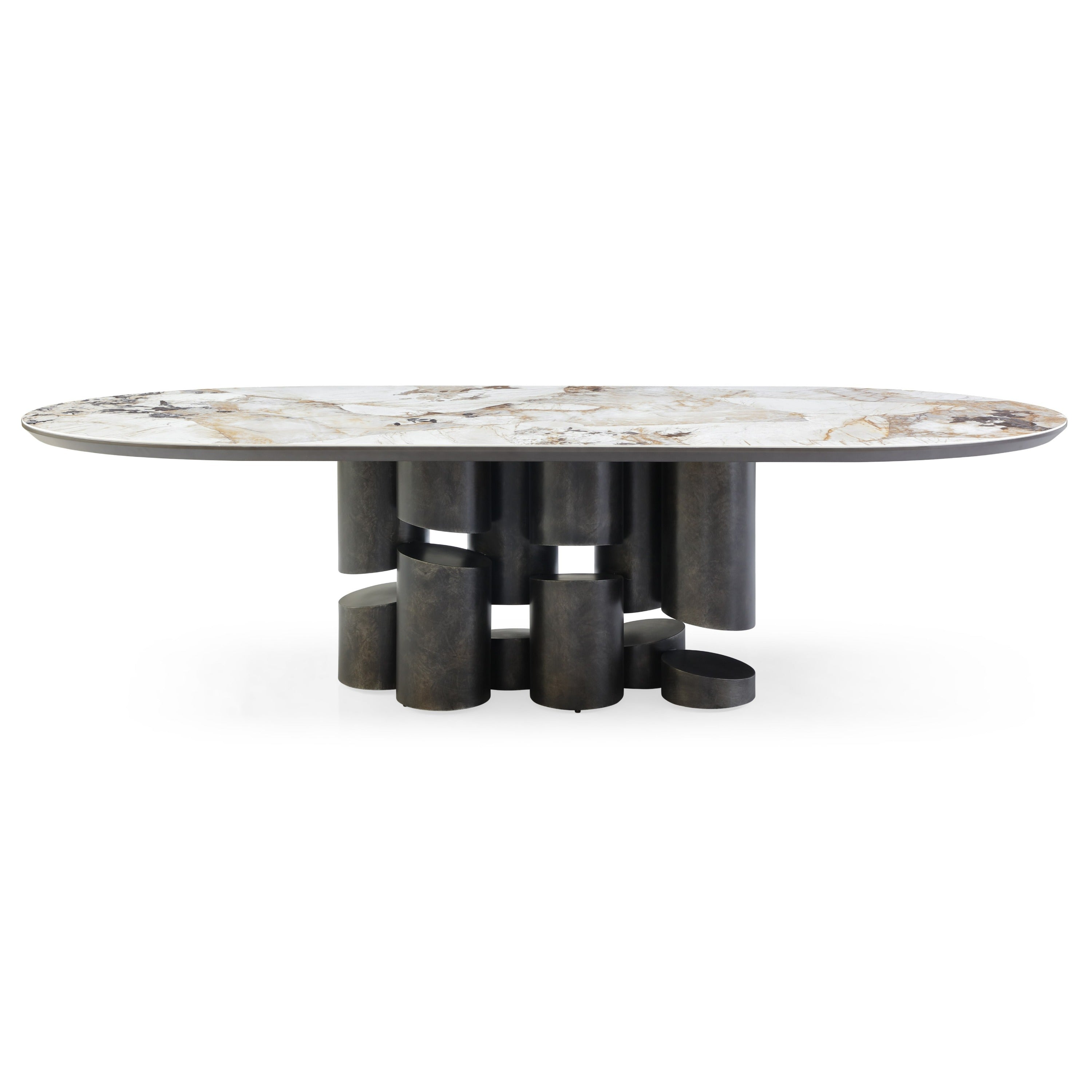 Finsbury Modern Ceramic Oval Dining Table