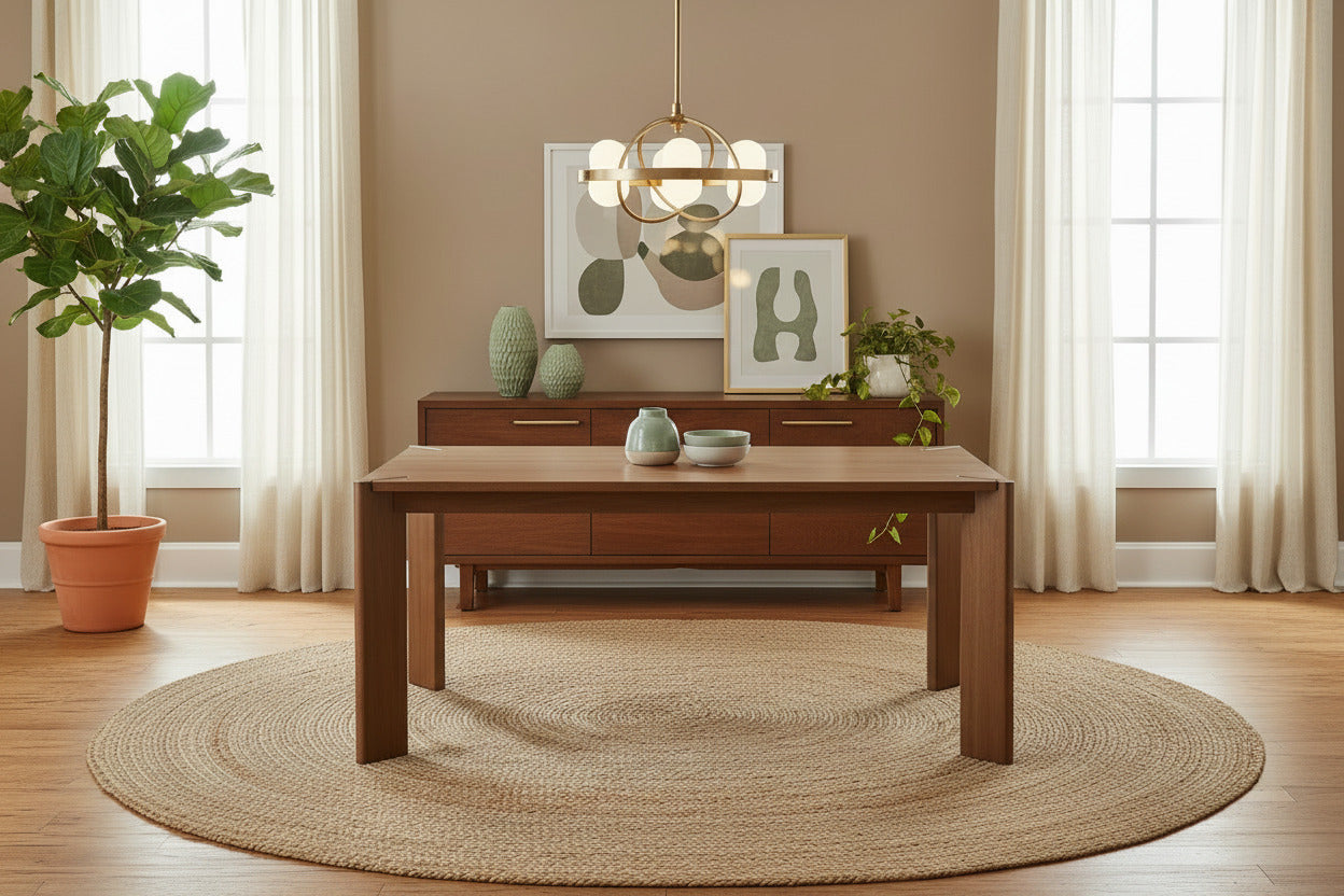 Edelman Mid-Century Modern 63" Dining Table