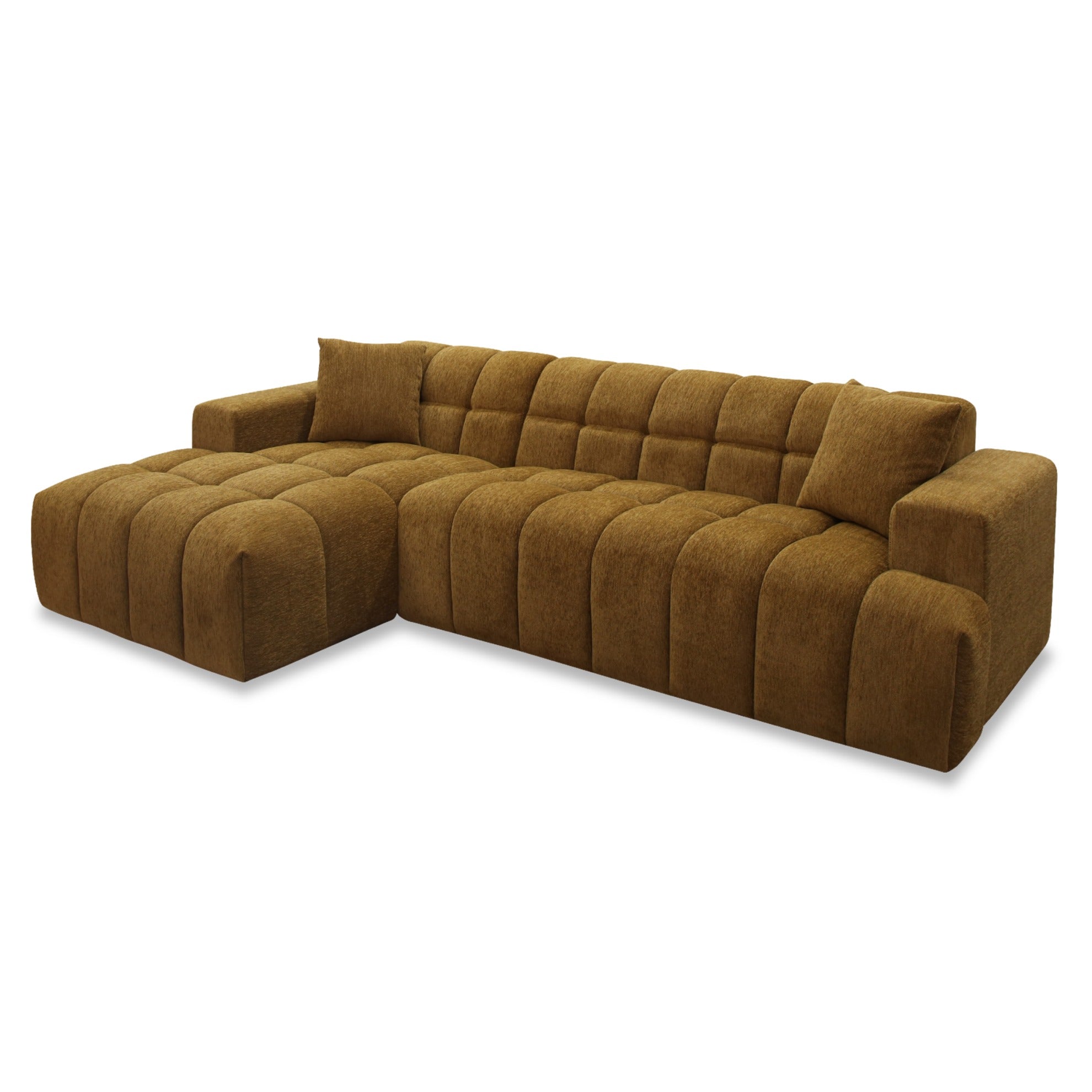 Shapiro Modern Fabric Sectional Sofa w/ Left Facing Chaise