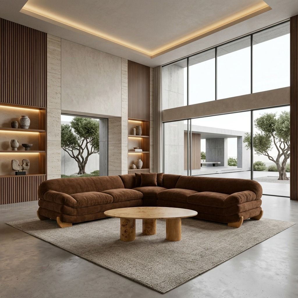 Crockett - Modern Fabric Sectional Sofa