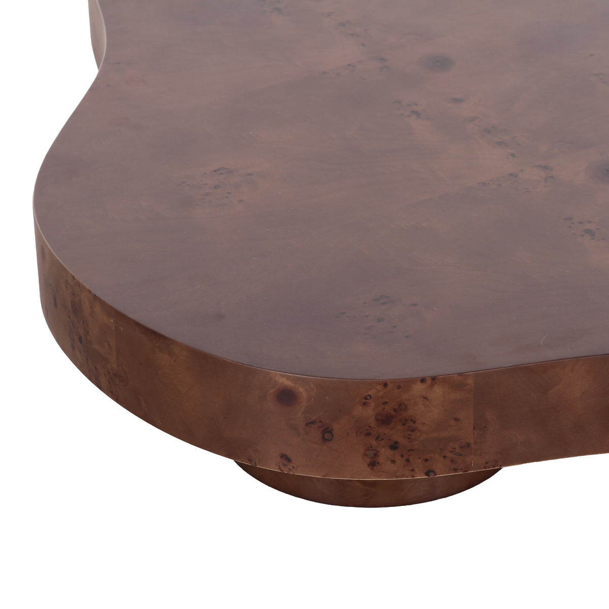 Nouveau Larch - Modern Dark Burl Nesting Table Set