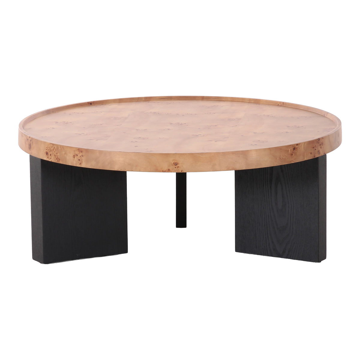 Nouveau Reza - Modern Burl Nesting Coffee Table Set