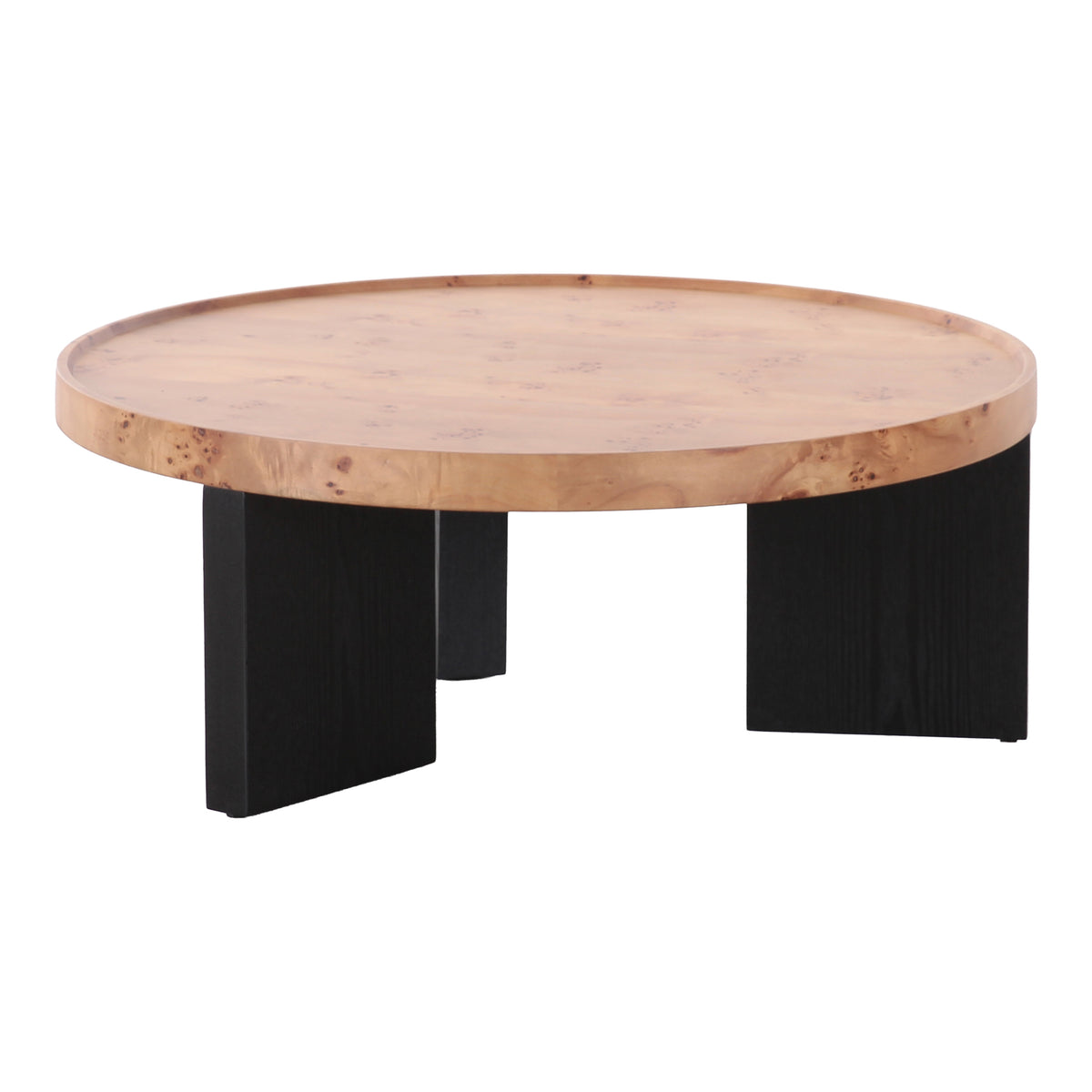 Nouveau Reza - Modern Burl Nesting Coffee Table Set