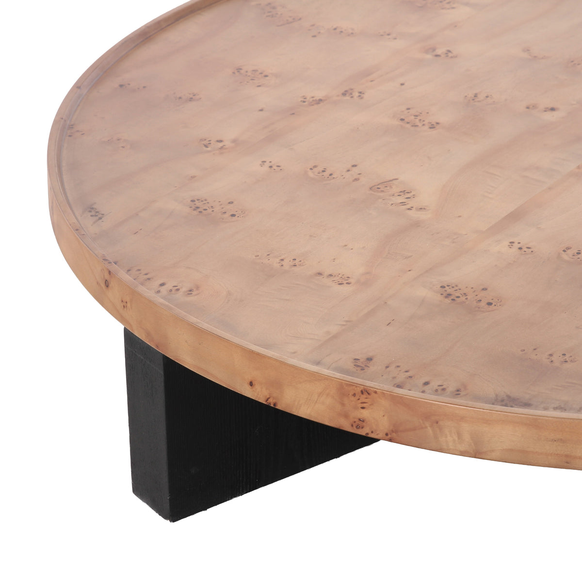 Nouveau Reza - Modern Burl Nesting Coffee Table Set