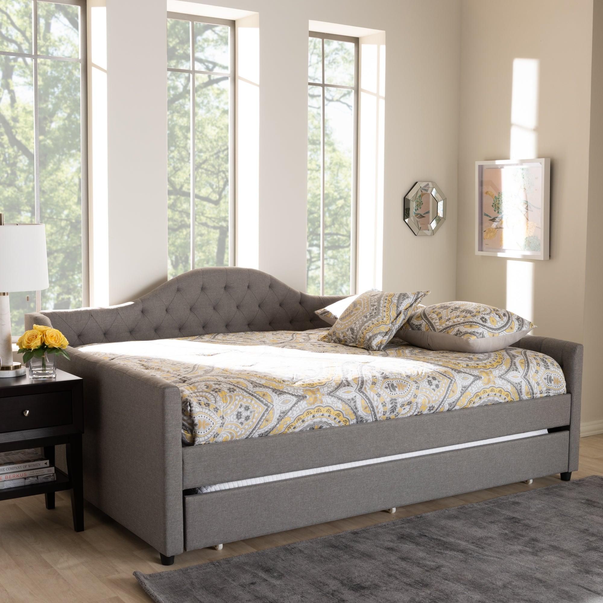 Eliza Modern and Contemporary Fabric Upholstered Daybed
