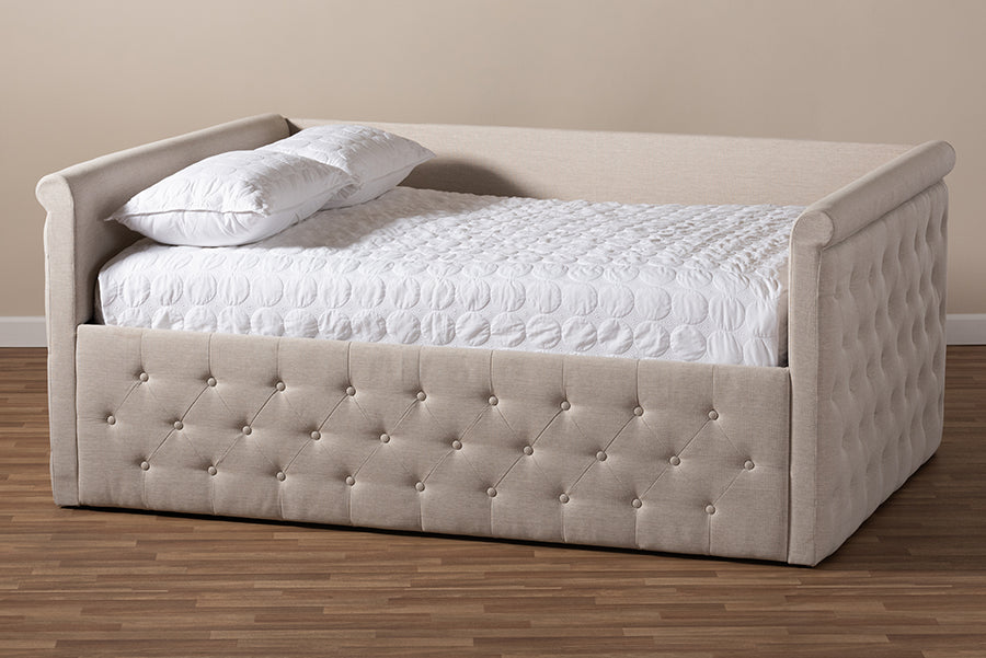 Amaya Modern and Contemporary Fabric Upholstered Daybed