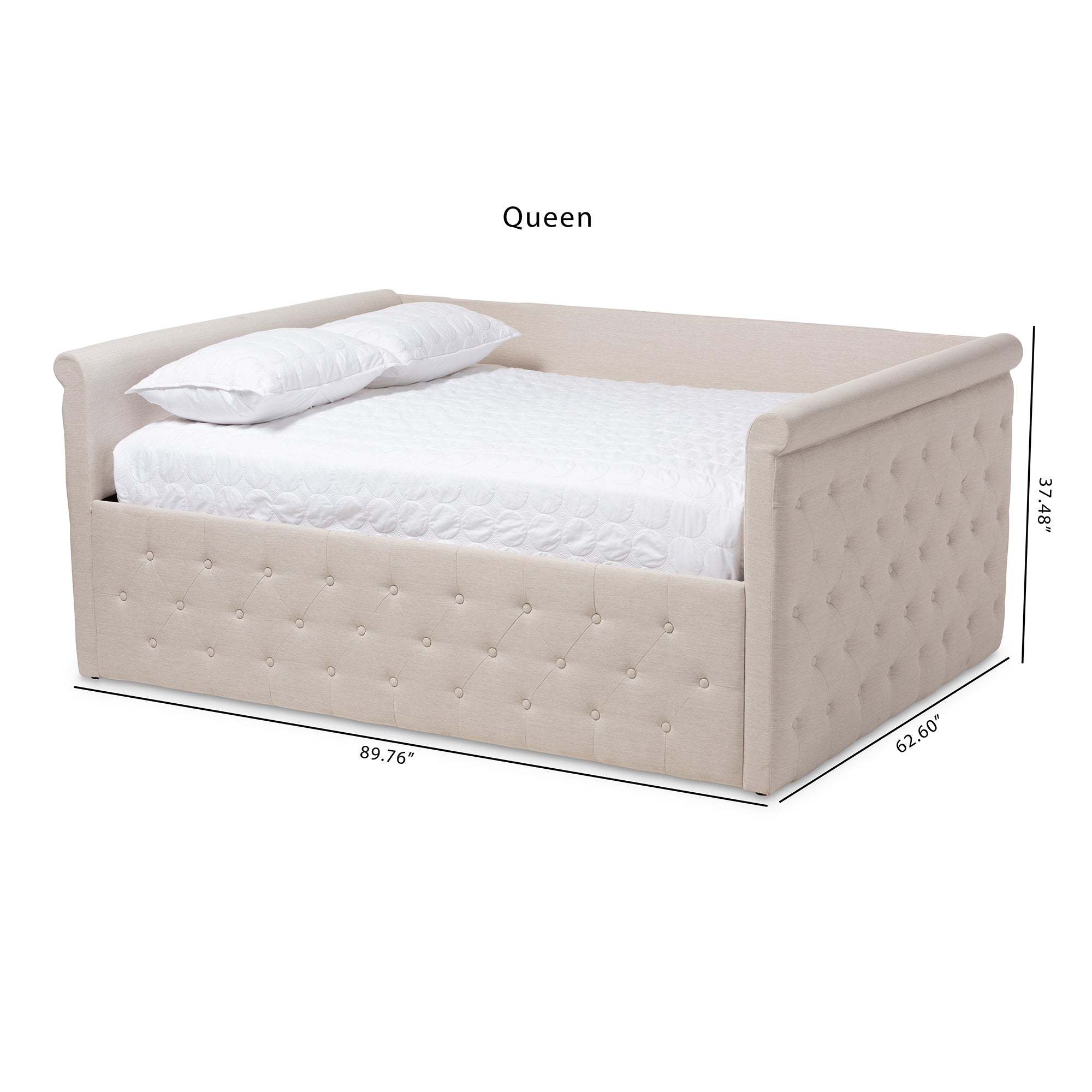Amaya Modern and Contemporary Fabric Upholstered Daybed
