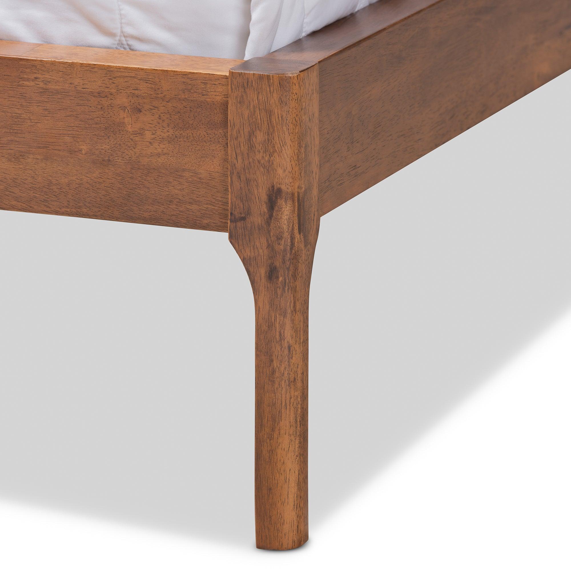 Aveneil Mid-Century Modern Fabric Upholstered Finished Platform Bed