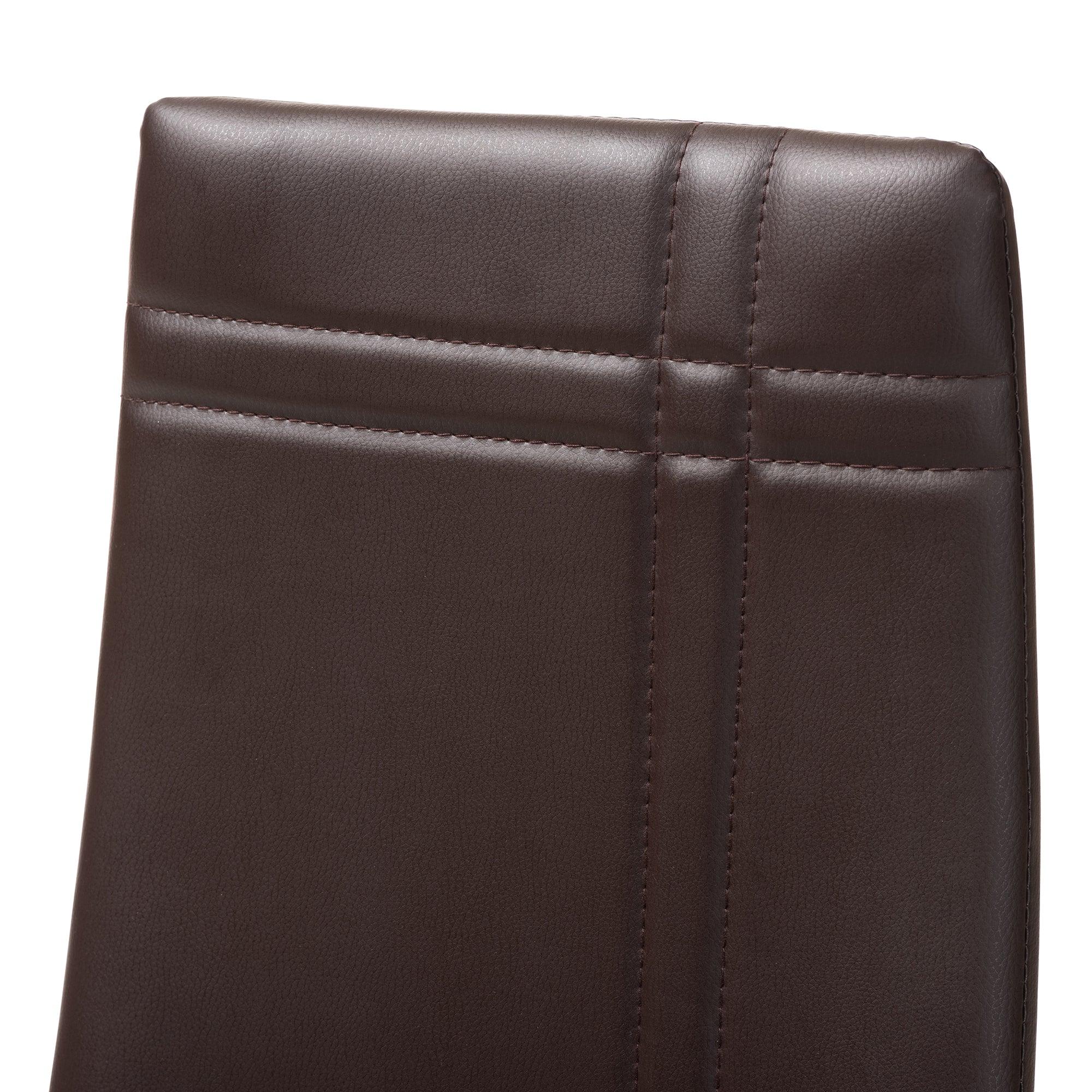 Matiese Modern and Contemporary Faux Leather Upholstered Dining Chair (Set of 4)