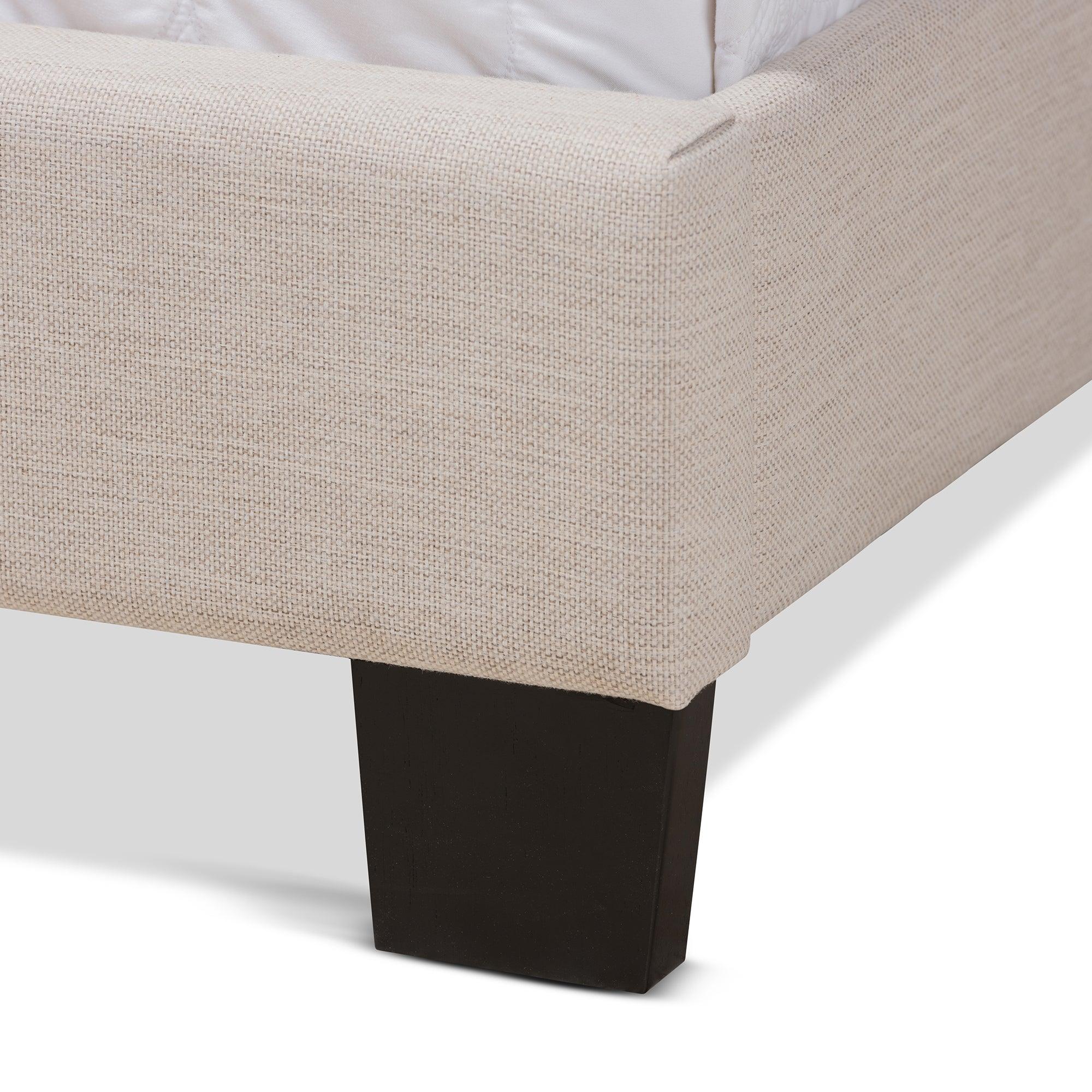 Lisette Modern and Contemporary Fabric Upholstered Bed